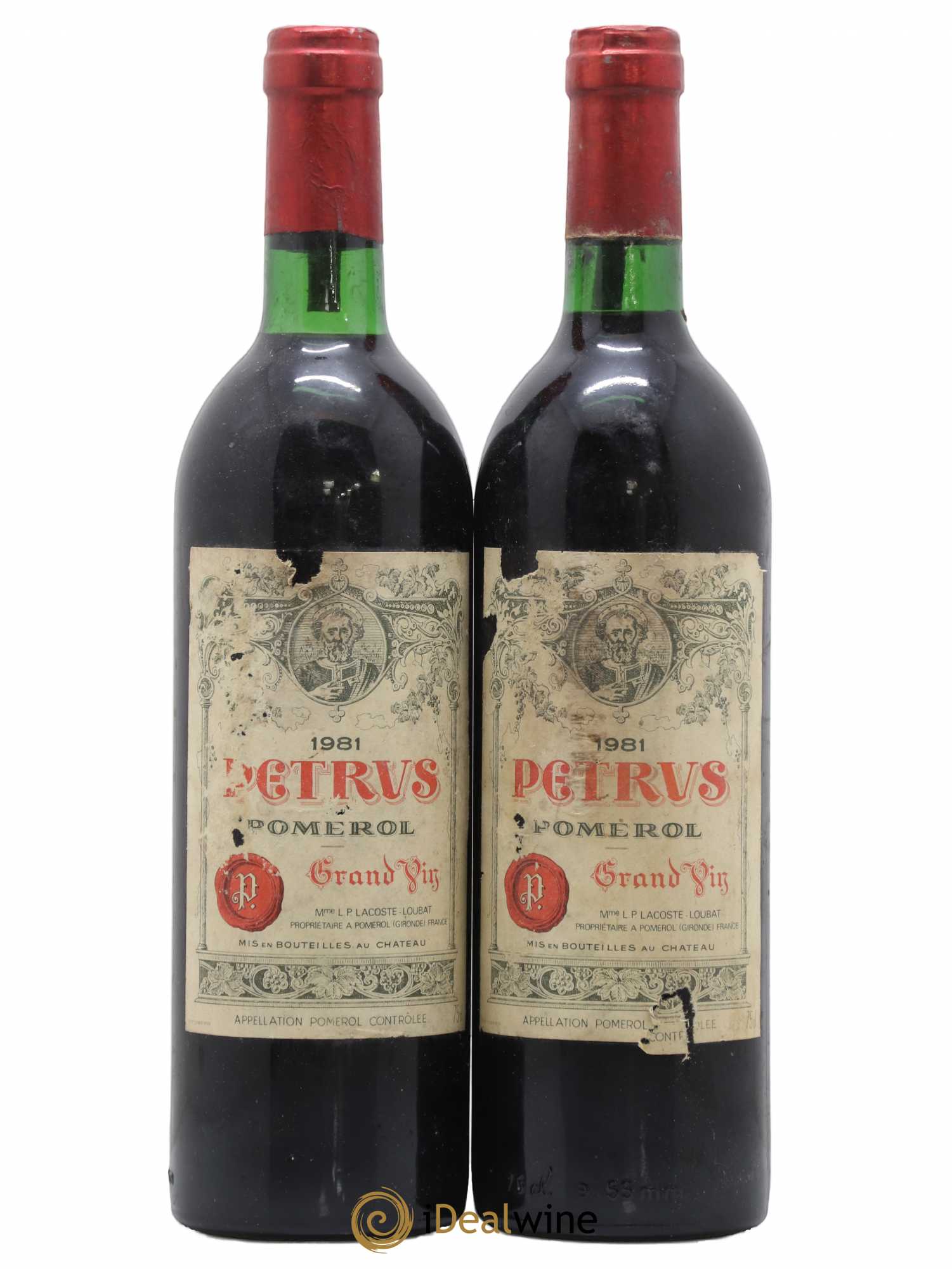 Petrus 1981 - Lot de 2 bouteilles - 0