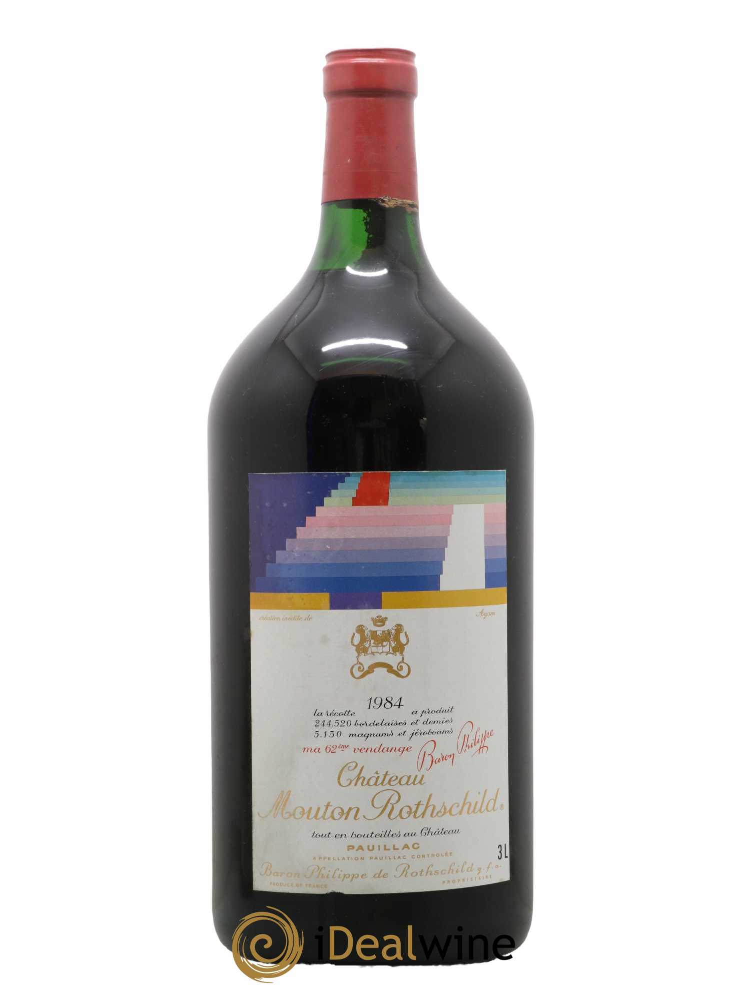 Château Mouton Rothschild 1er Grand Cru Classé 1984 - Lot de 1 double magnum - 0