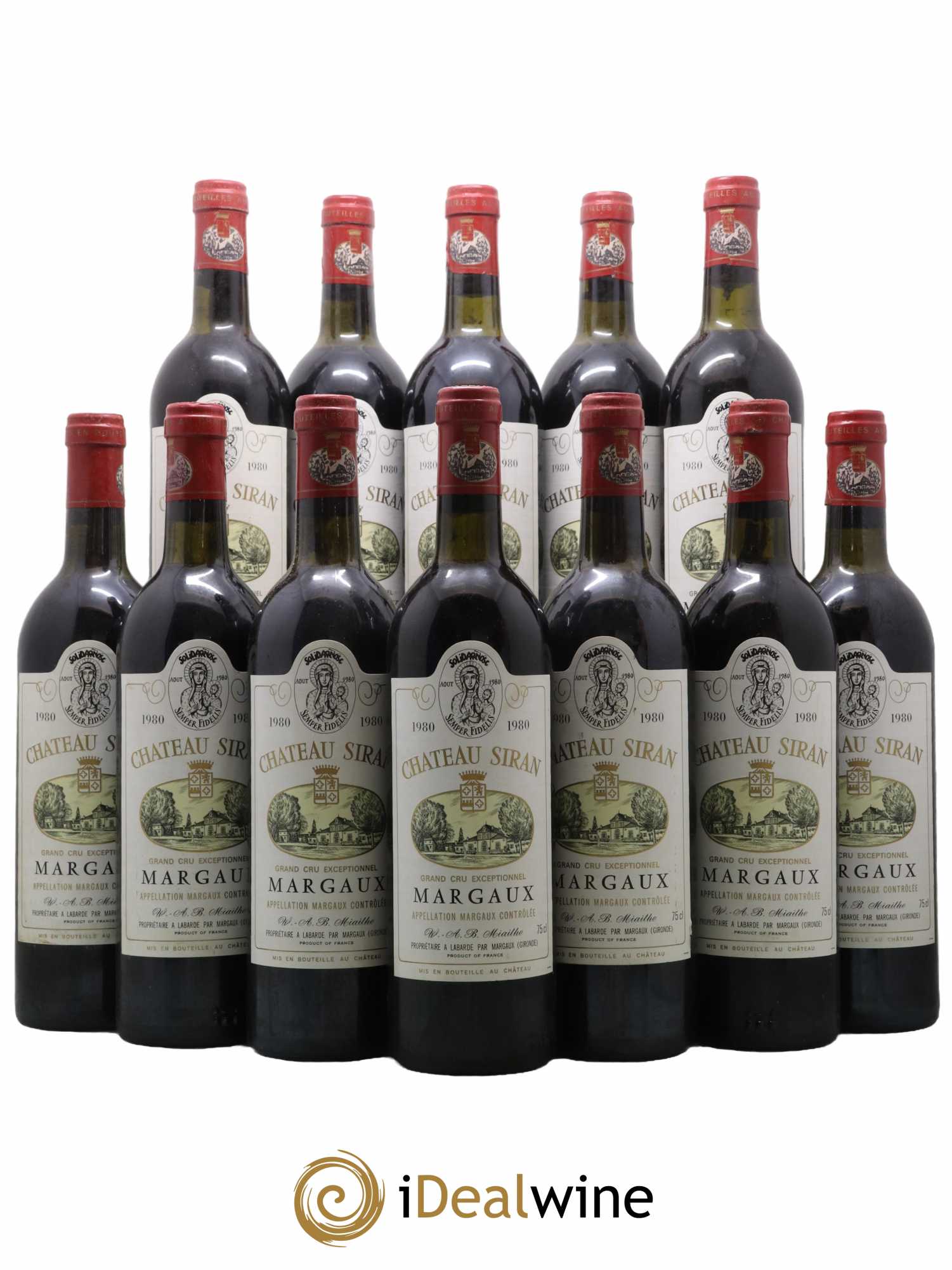 Château Siran 1980 - Lot de 12 bouteilles - 0