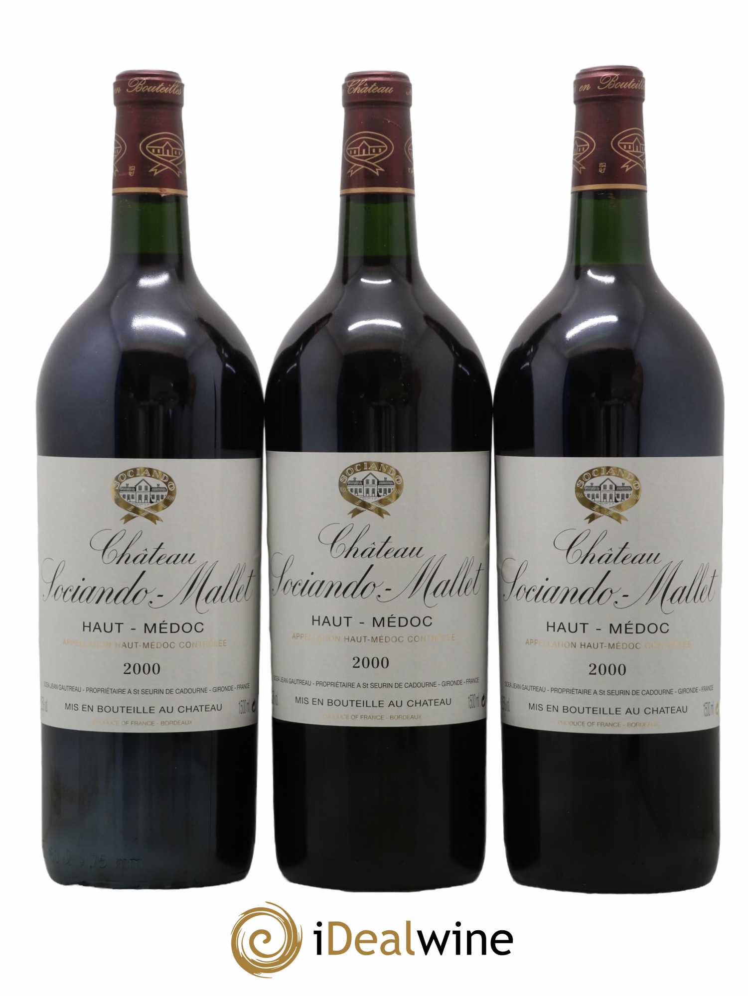 Château Sociando Mallet 2000 - Lot de 6 magnums - 2