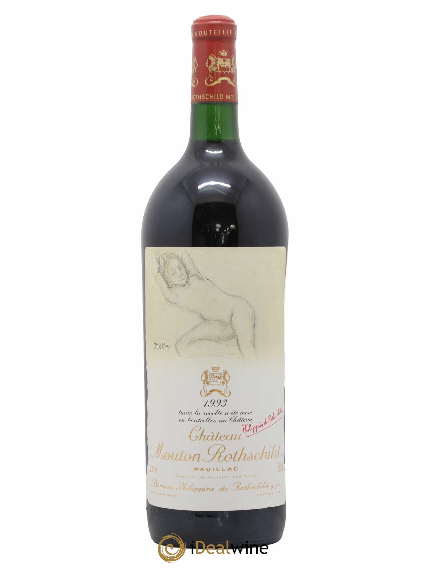 Château Mouton Rothschild 1er Grand Cru Classé 1993 - Lot de 1 magnum - 0
