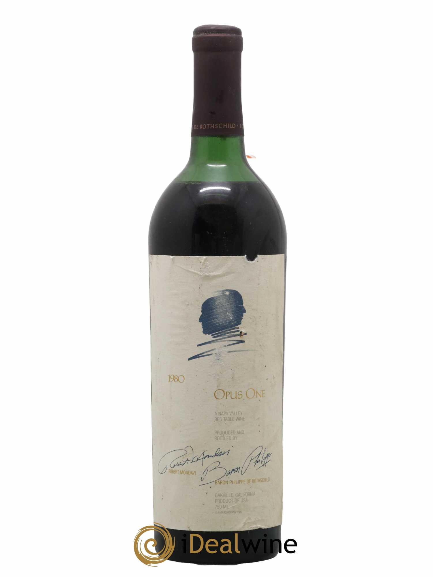 Napa Valley Opus One Robert Mondavi 1980 - Lot de 1 bouteille - 0
