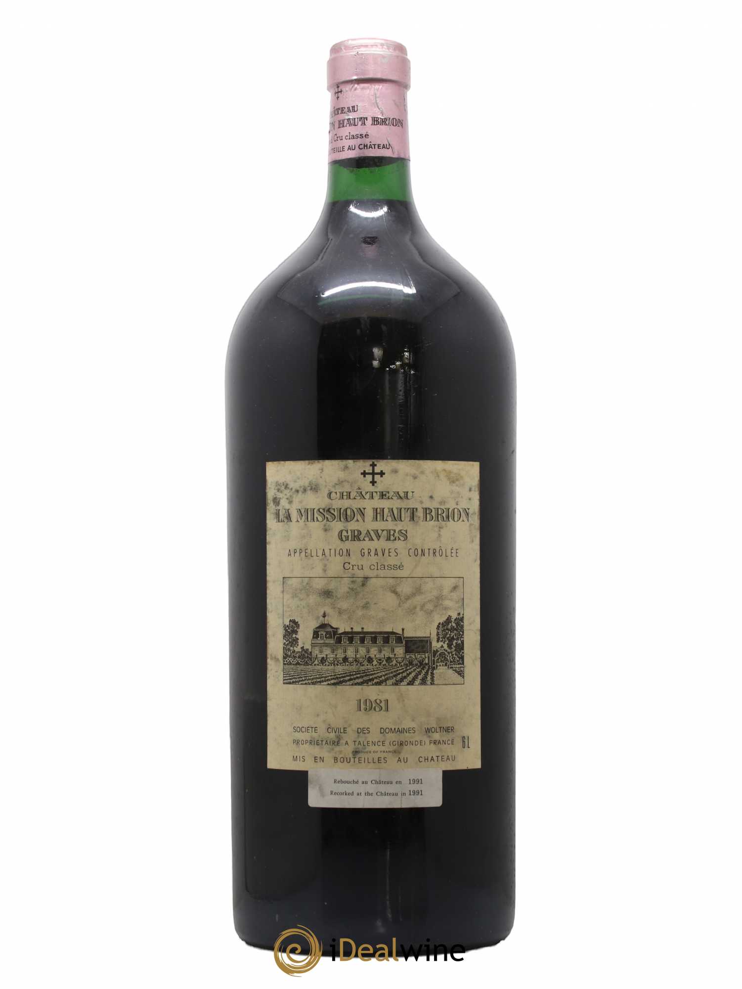 Château la Mission Haut-Brion Cru Classé de Graves 1981 - Lot de 1 impériale - 0