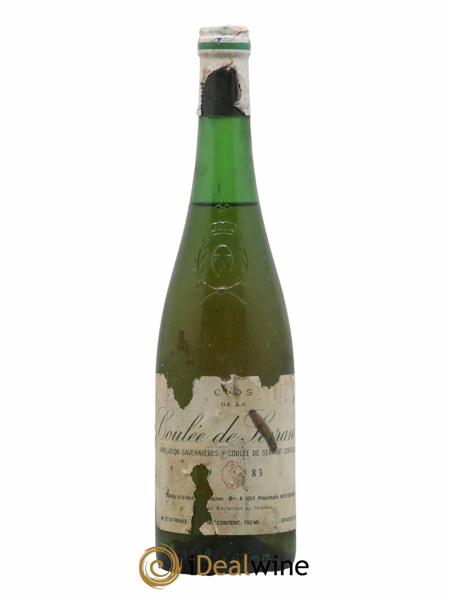 Savennières Clos de la Coulée de Serrant Vignobles de la Coulée de Serrant - Nicolas Joly 1983 - Lot de 1 bouteille - 0