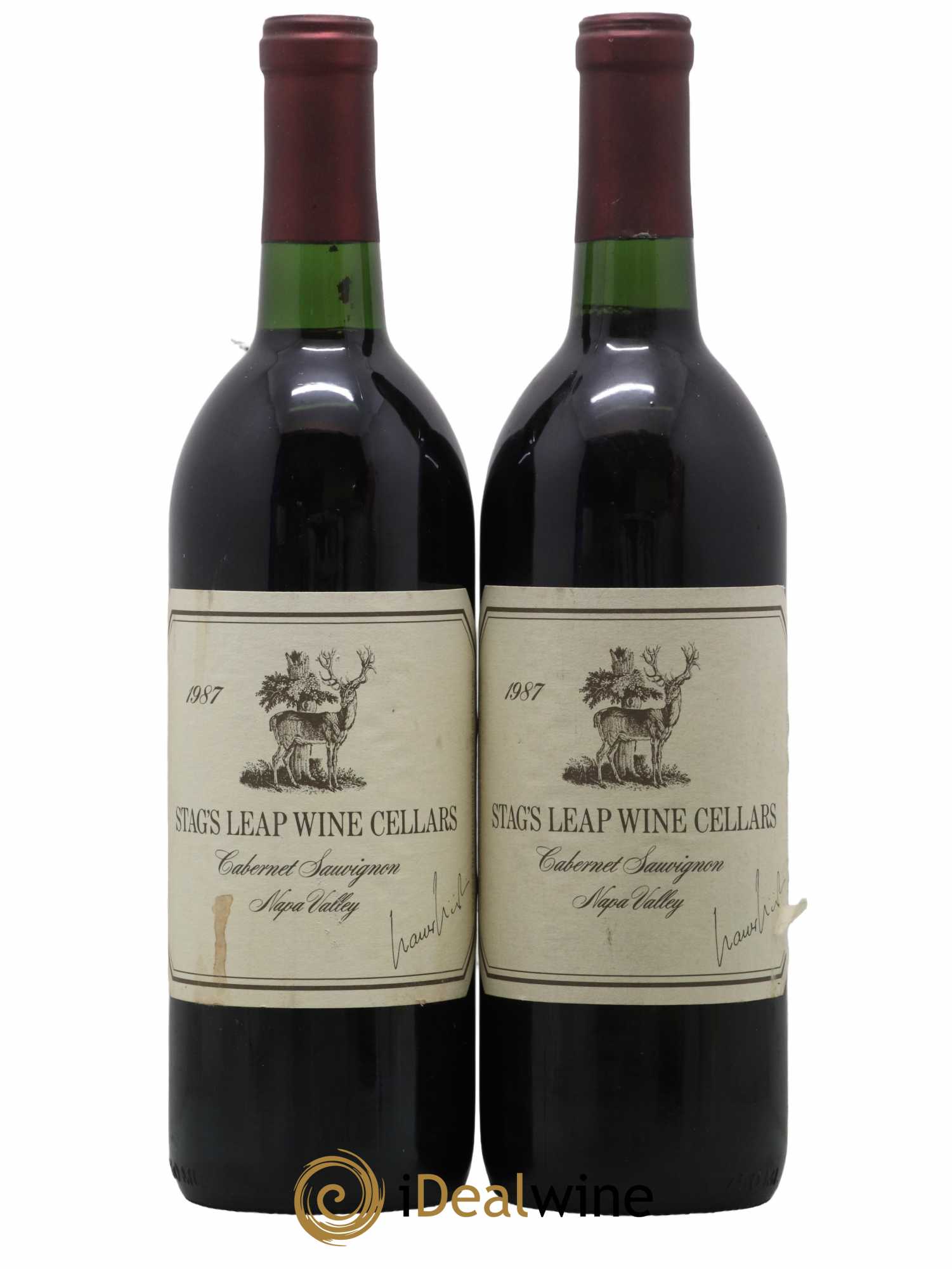 USA Stags Leap Cabernet Sauvignon Napa Valley 1987 - Lot de 2 bouteilles - 0