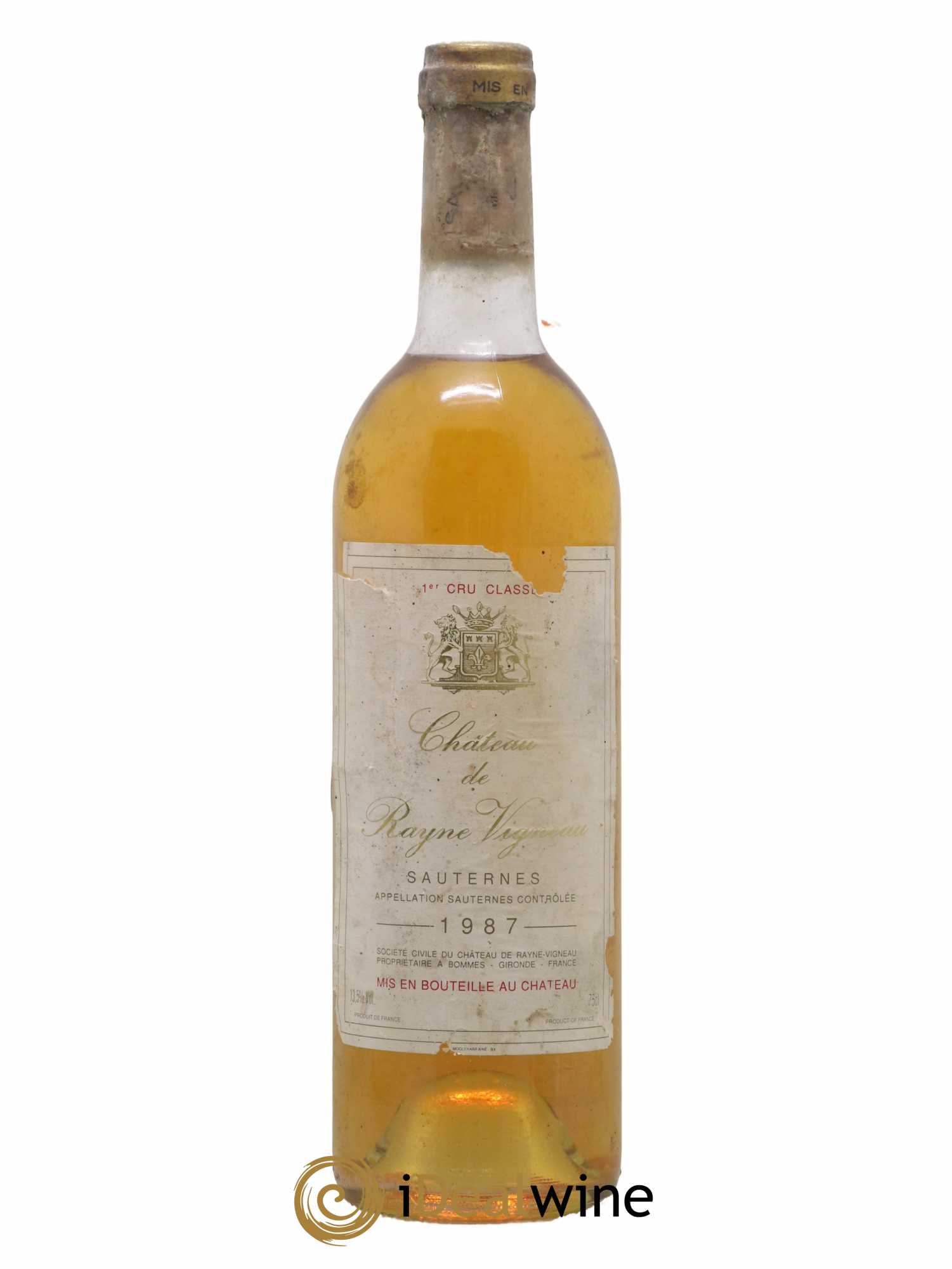 Château de Rayne Vigneau 1er Grand Cru Classé 1987 - Lotto di 1 bottiglia - 0