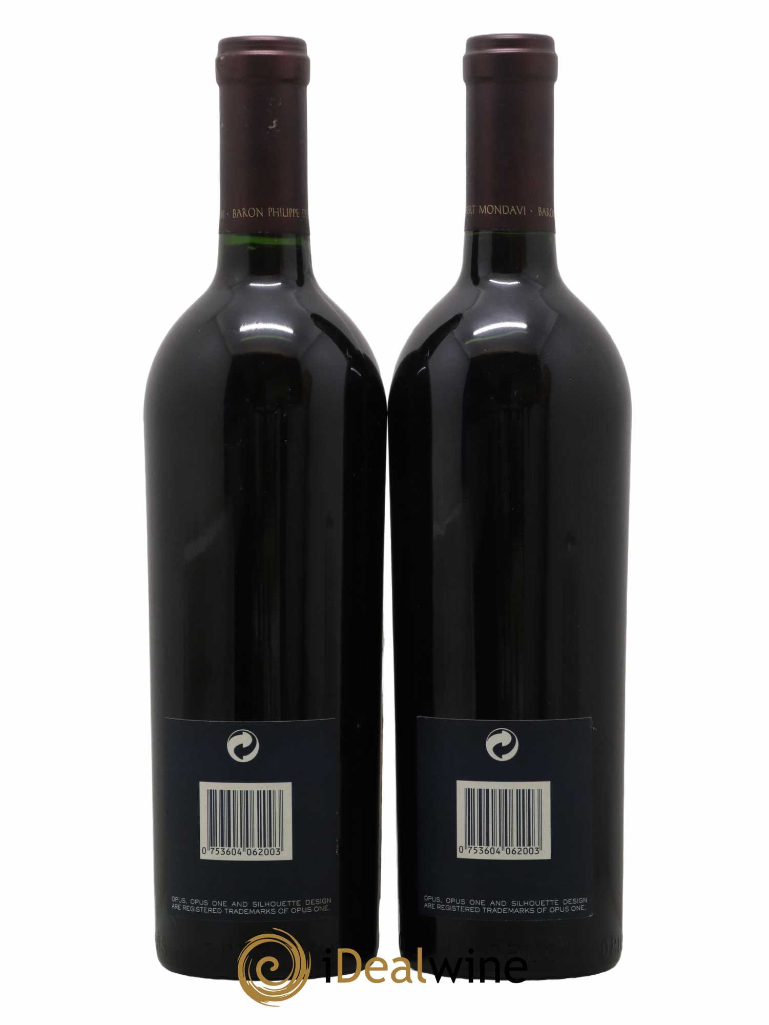 Napa Valley Opus One Robert Mondavi 2000 - Lot de 2 bouteilles - 1