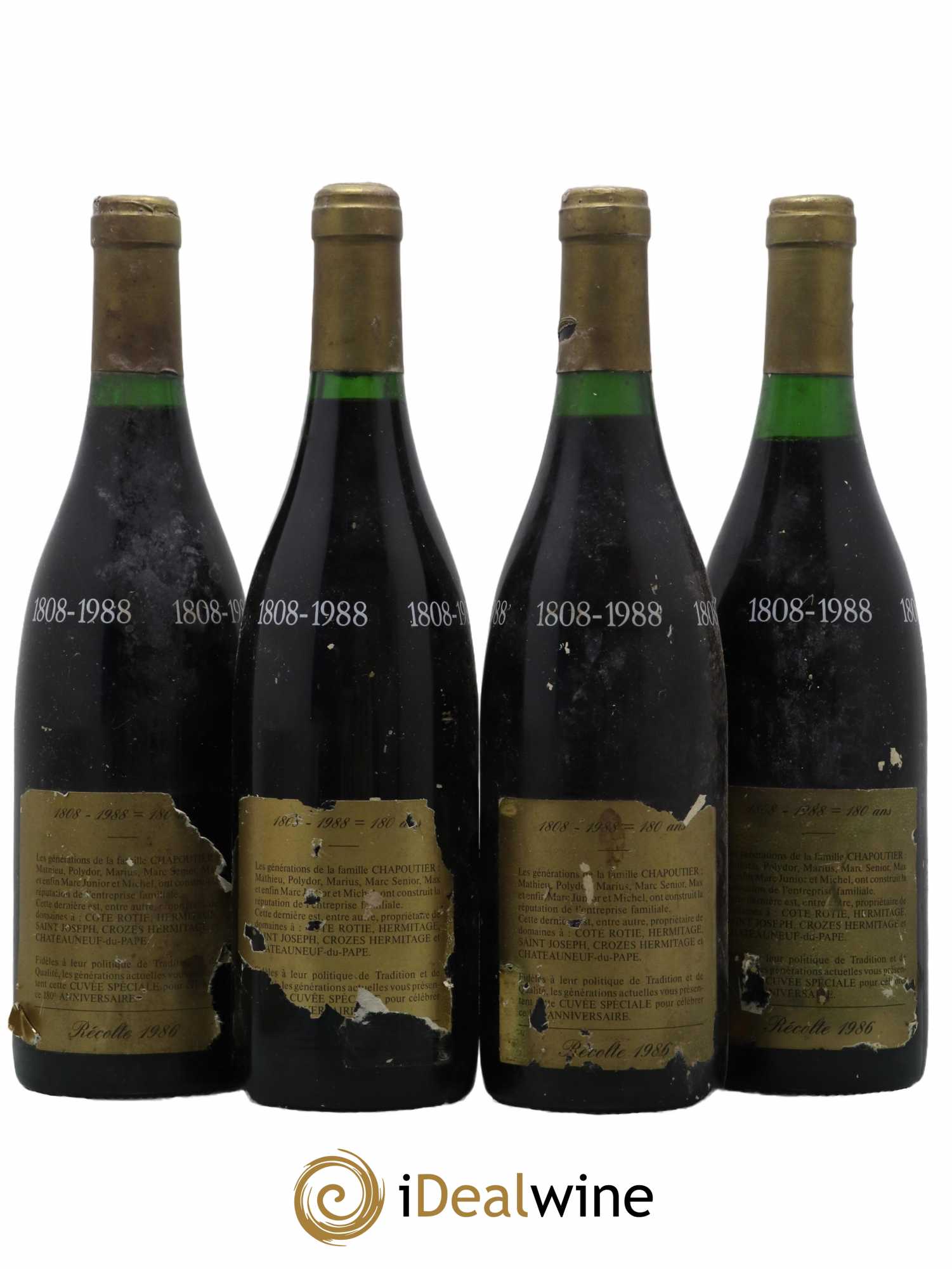 Châteauneuf-du-Pape - 1986 - Posten von 4 Flaschen - 1