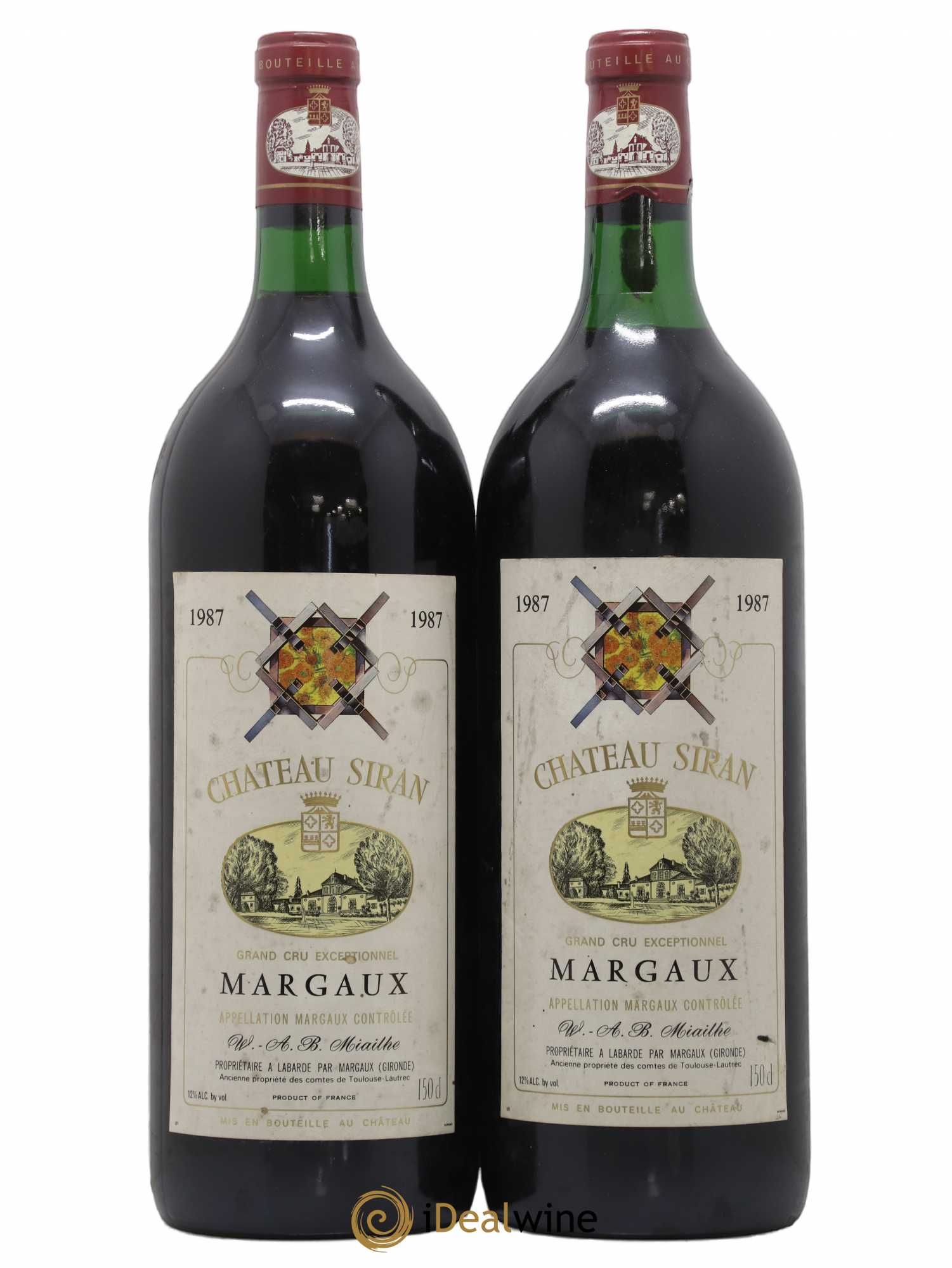 Château Siran 1987 - Lot de 2 magnums - 0