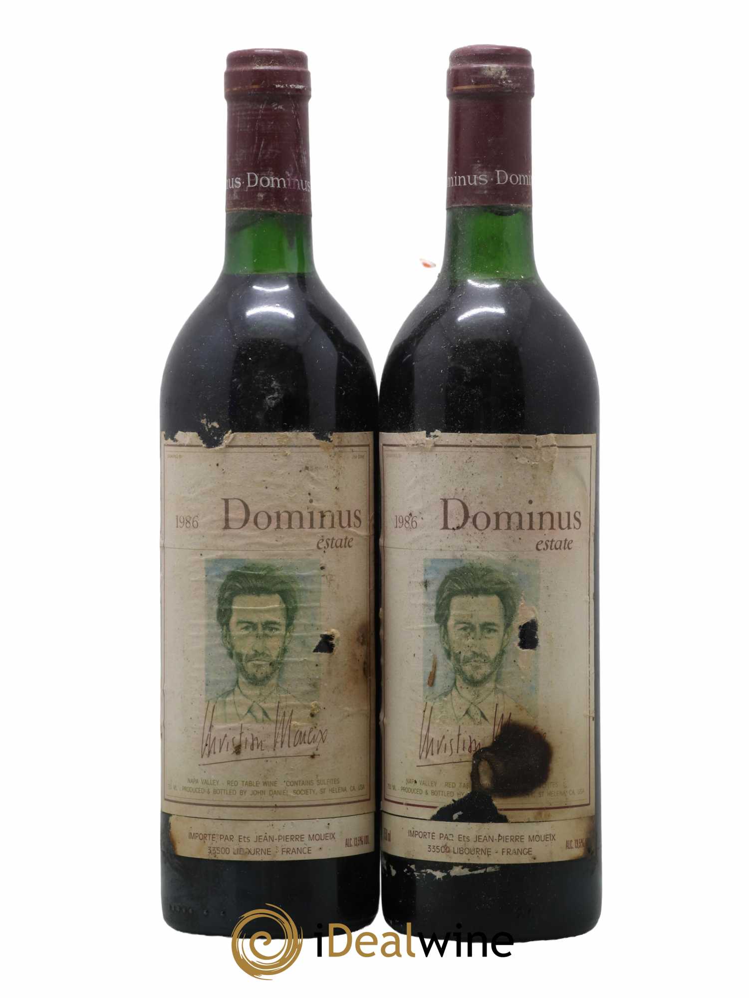 Napa Valley Dominus Estate Napanook Christian Moueix 1986 - Lot of 2 bottles - 0