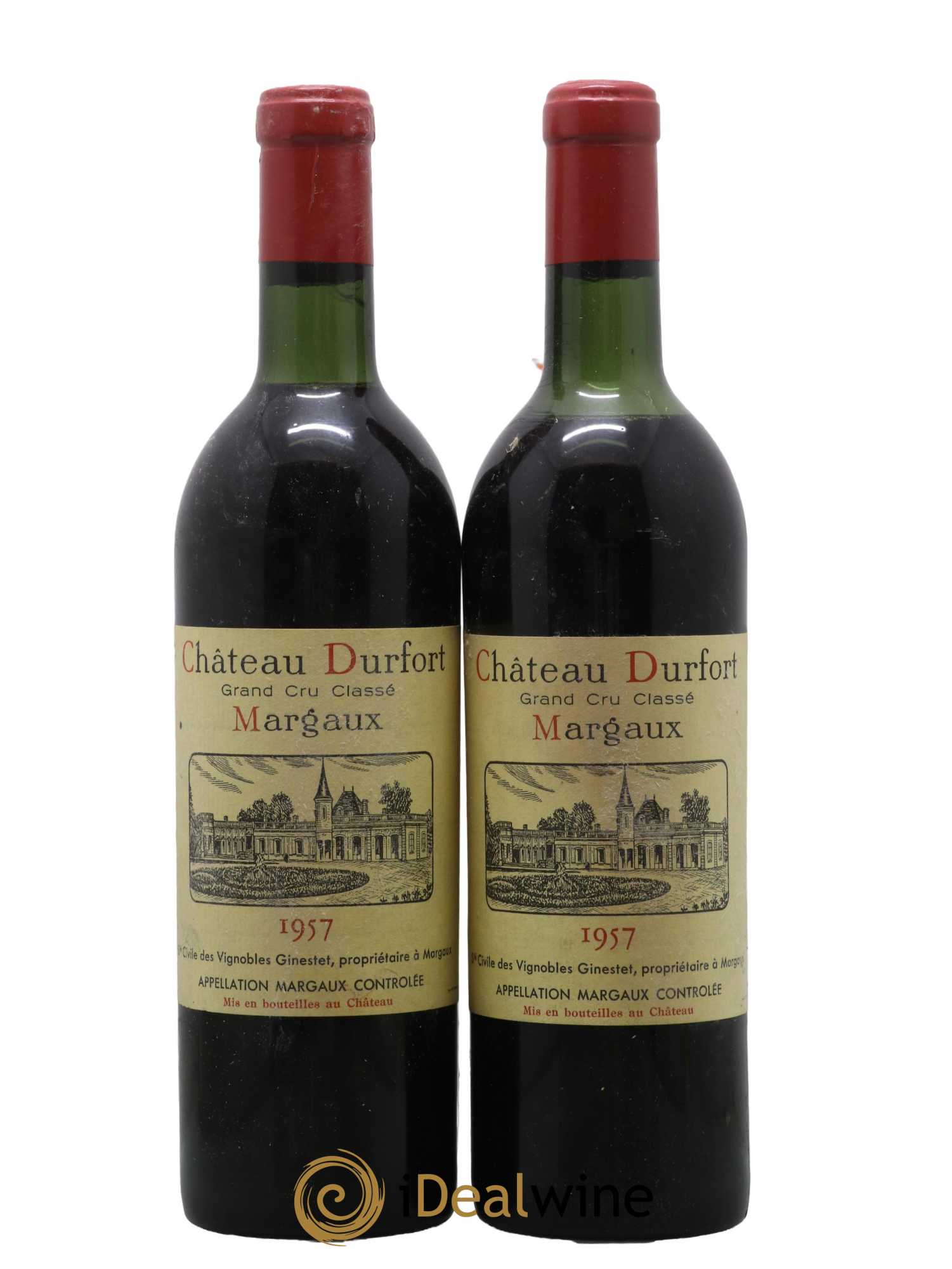 Château Durfort Vivens 2ème Grand Cru Classé 1957 - Lot de 2 bouteilles - 0