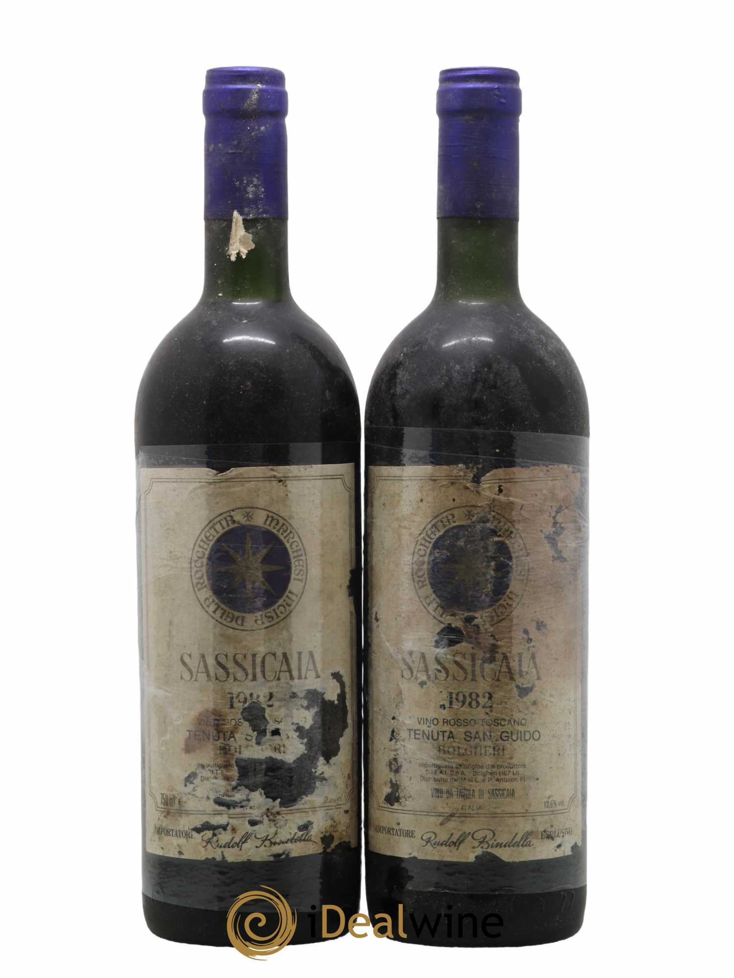 Bolgheri DOC Sassicaia Tenuta San Guido 1982 - Lot de 2 bouteilles - 0