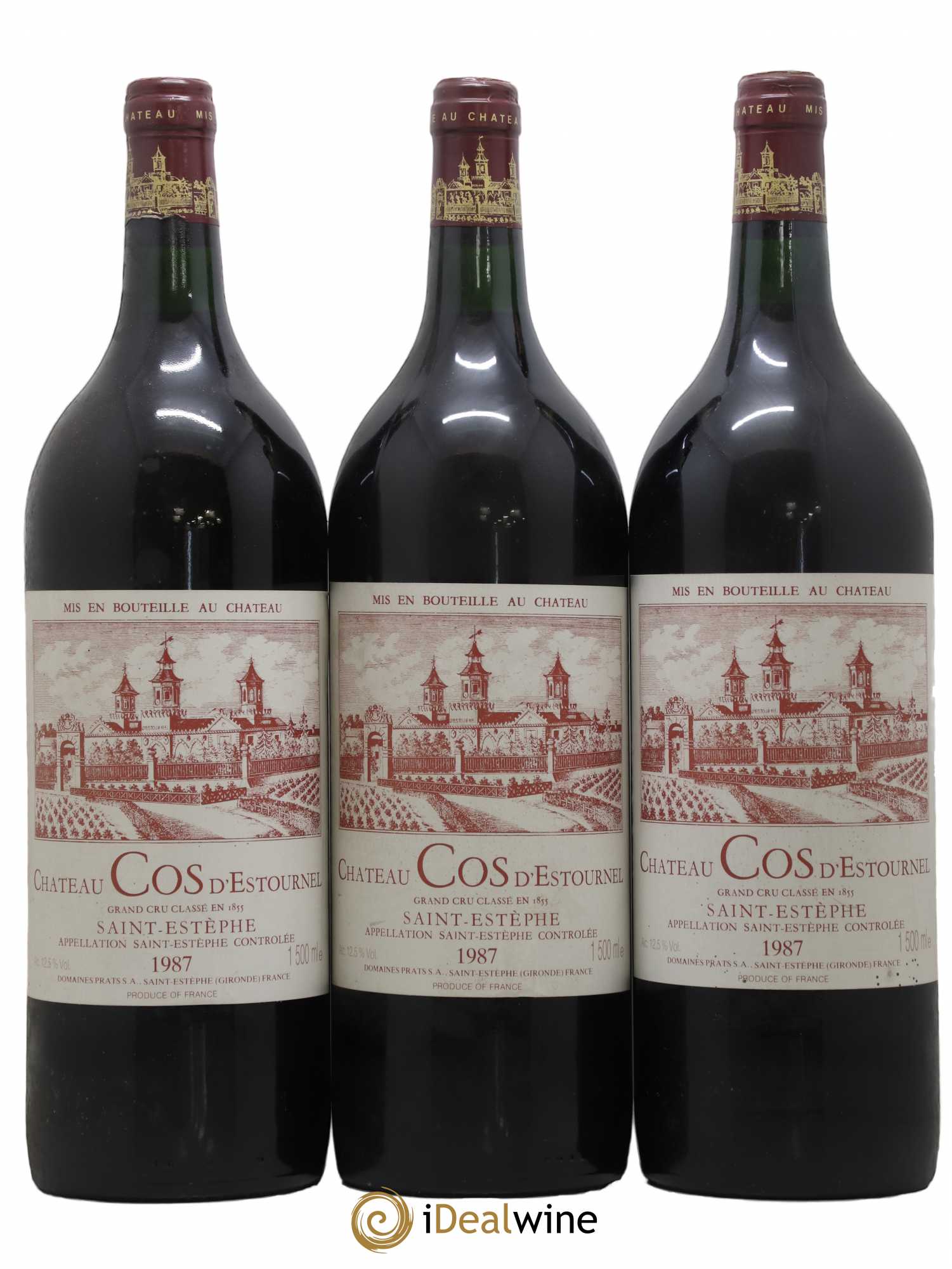 Cos d'Estournel 2ème Grand Cru Classé 1987 - Lot de 3 magnums - 0