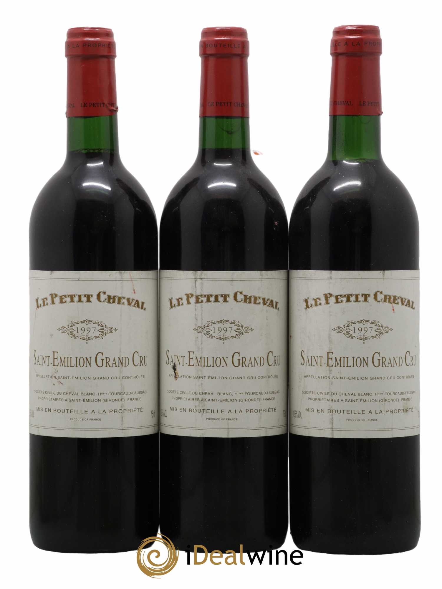 Le Petit Cheval Second Vin 1997 - Lot de 3 bouteilles - 0