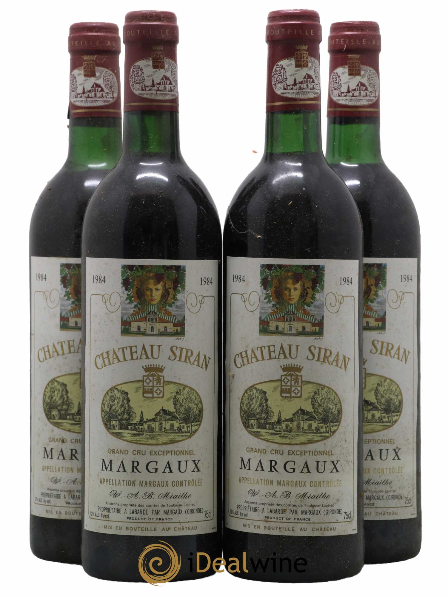 Château Siran 1984 - Lot de 4 bouteilles - 0