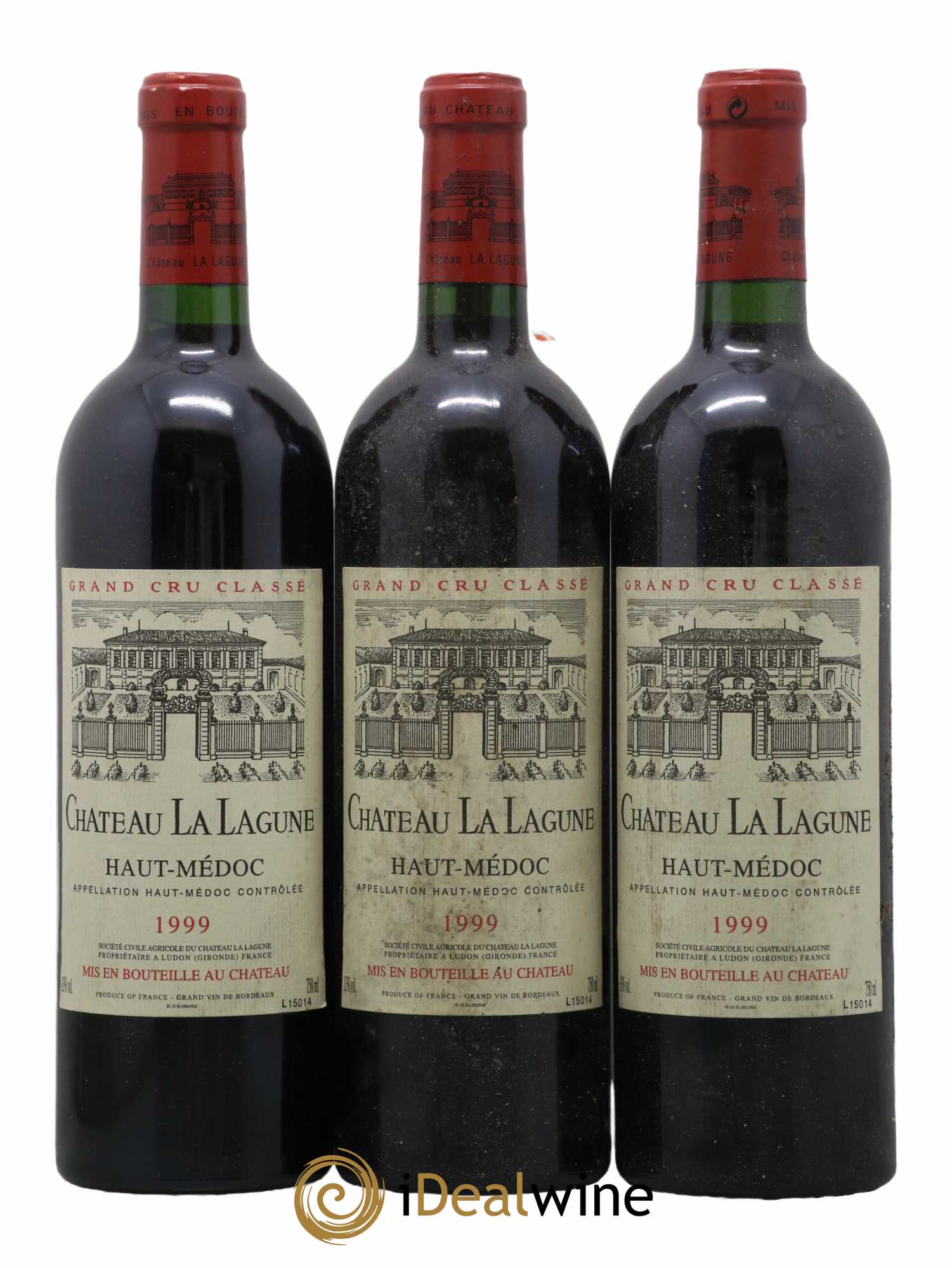 Château la Lagune 3ème Grand Cru Classé 1999 - Lot de 3 bouteilles - 0