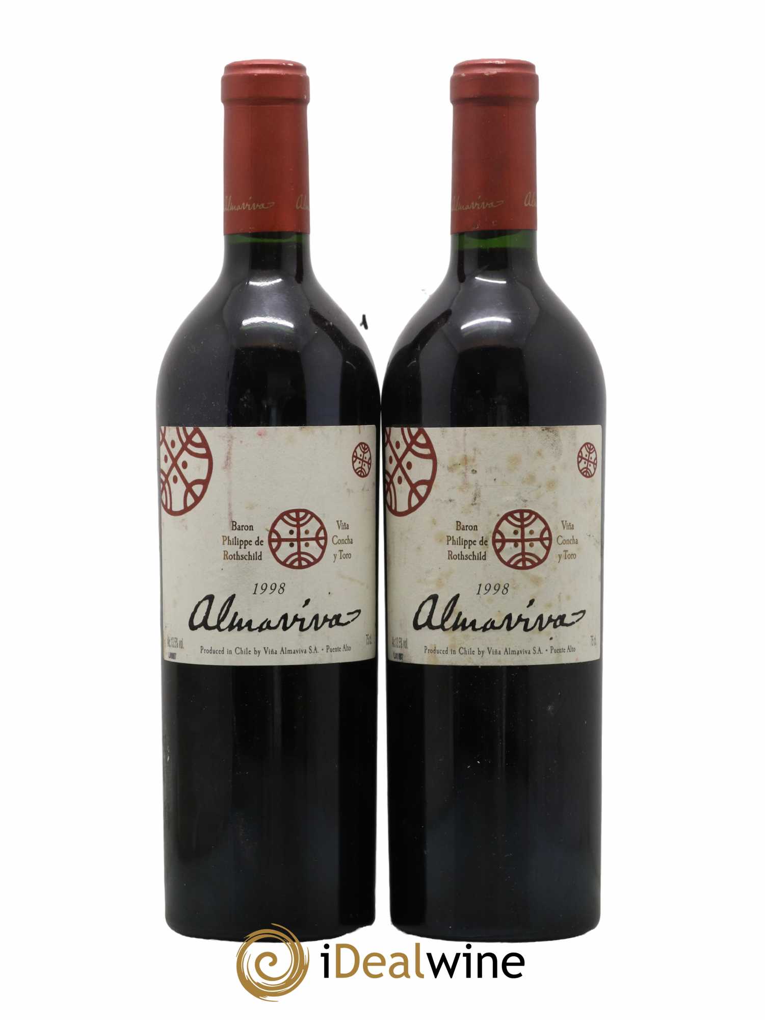 Chili Almaviva Baron P. de Rothschild Concha y Toro 1998 - Posten von 2 Flaschen - 0