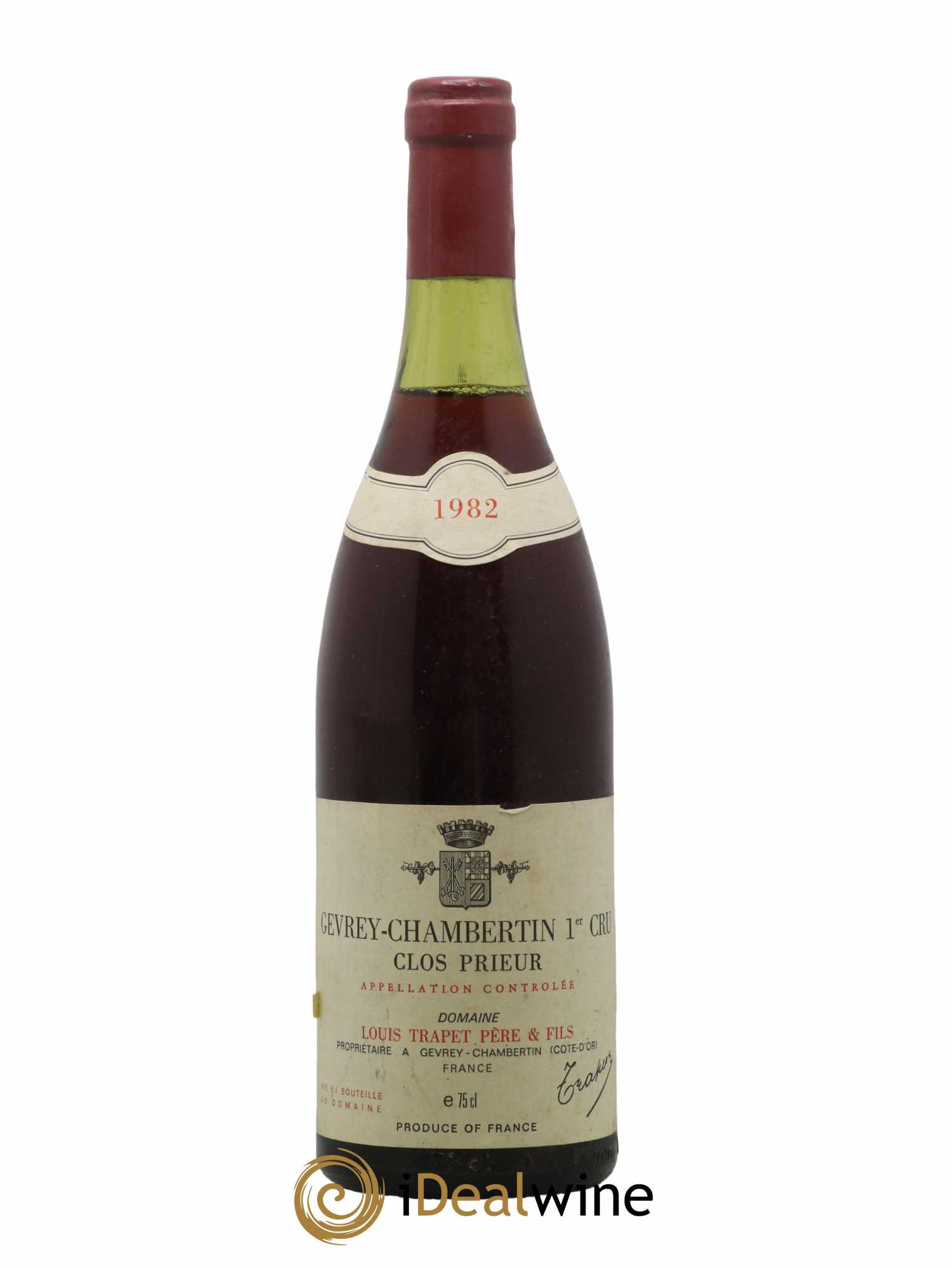 Gevrey-Chambertin 1er Cru Clos Prieur Domaine Trapet 1982 - Lot de 1 bouteille - 0