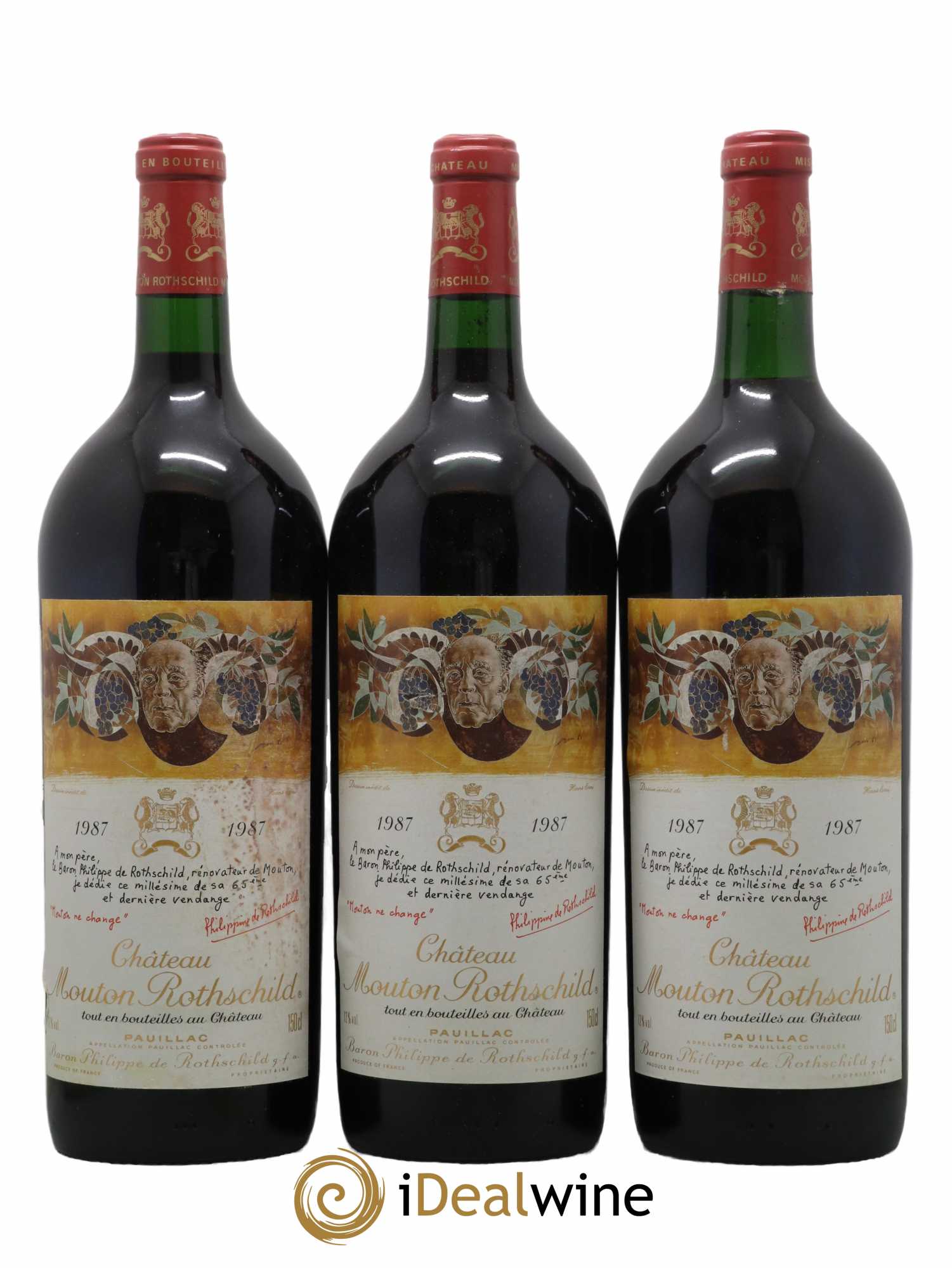 Château Mouton Rothschild 1er Grand Cru Classé 1987 - Posten von 6 Magnum - 2