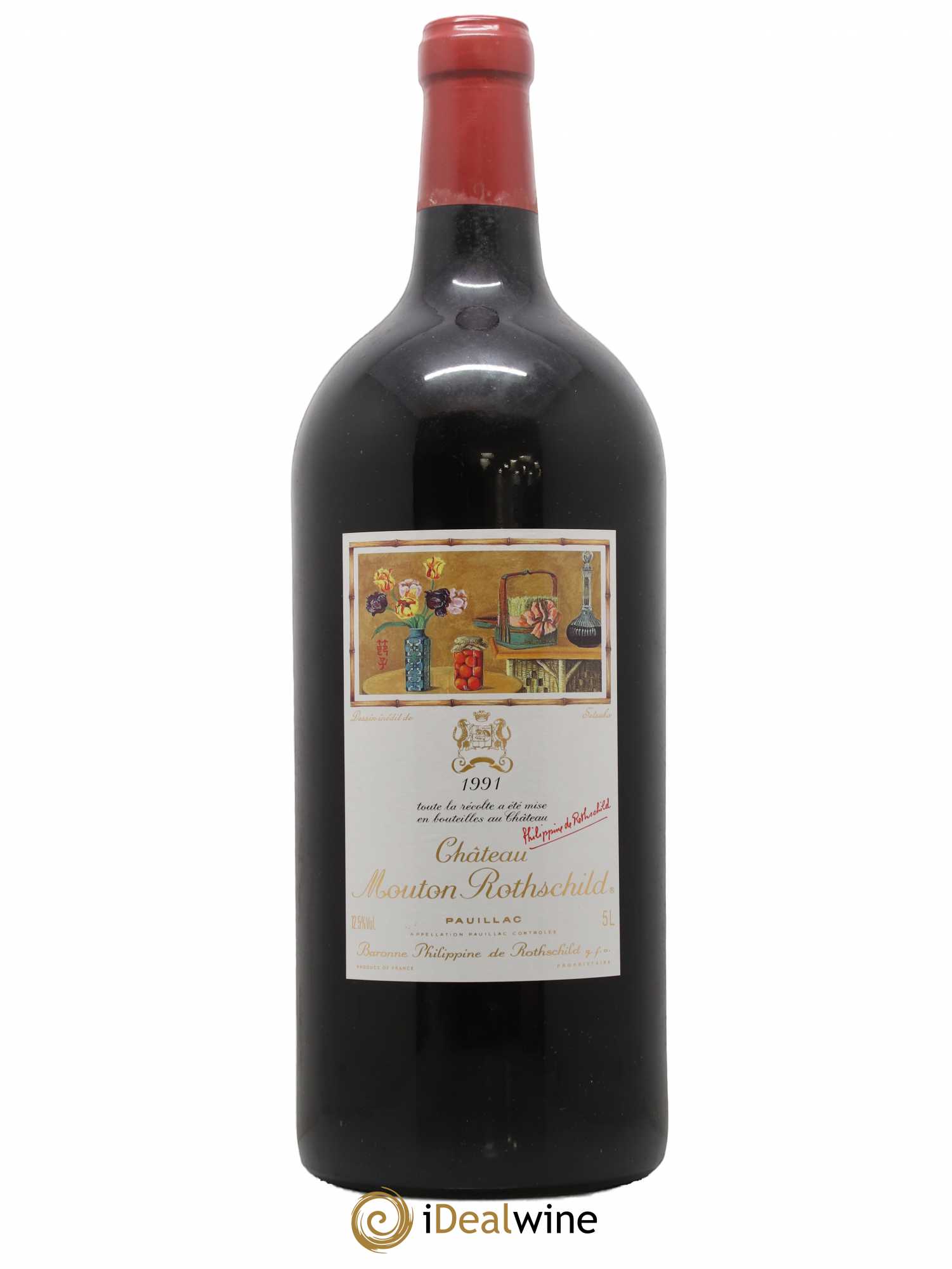 Château Mouton Rothschild 1er Grand Cru Classé 1991 - Lot de 1 jeroboam - 0