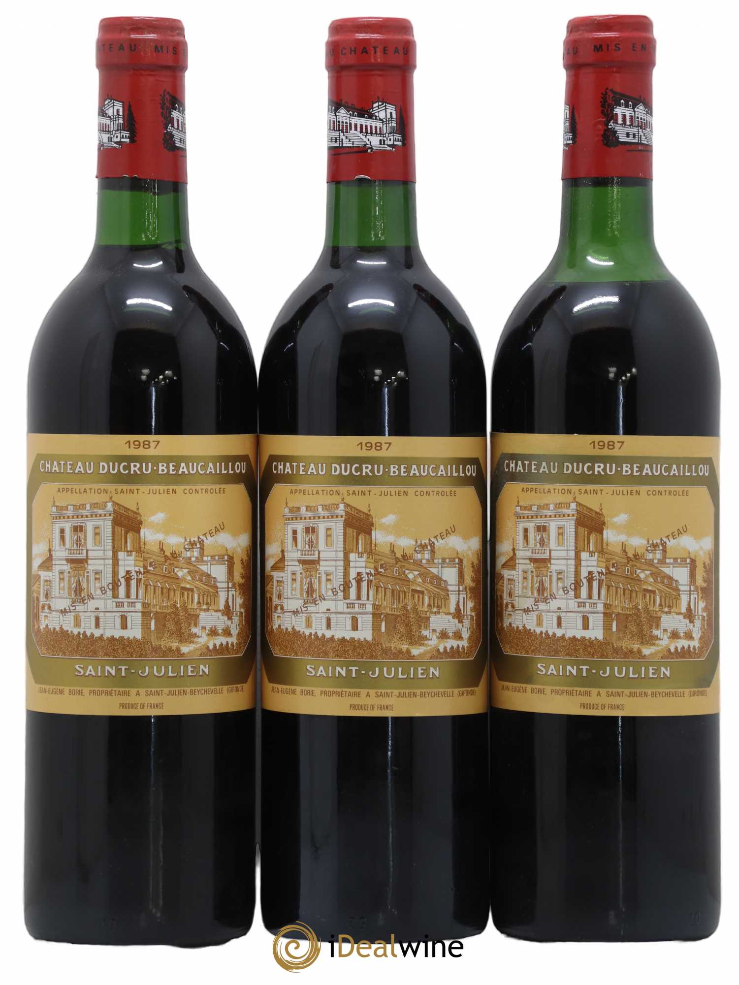 Château Ducru Beaucaillou 2ème Grand Cru Classé 1987 - Lot de 3 bouteilles - 0