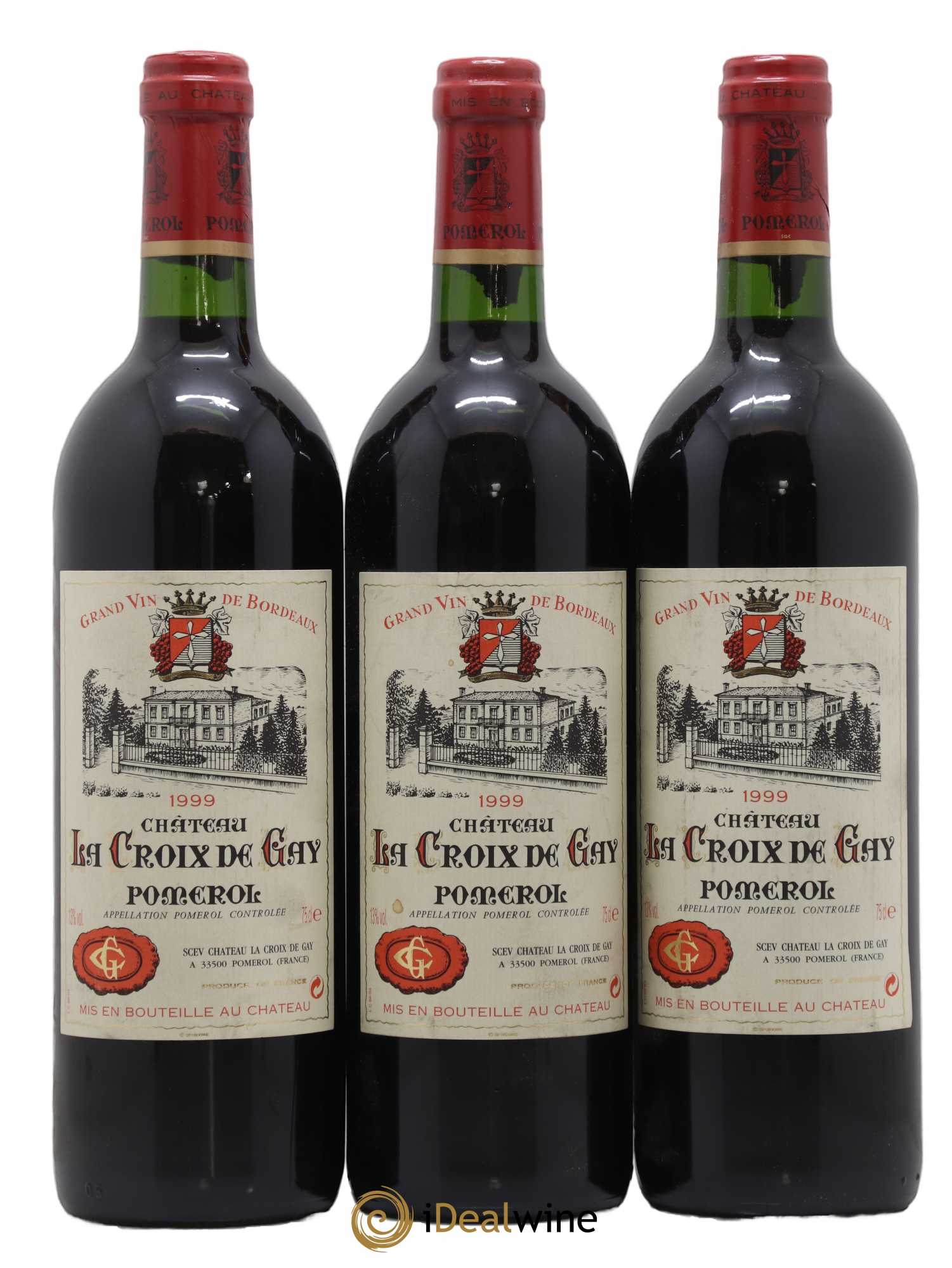 Château la Croix de Gay 1999 - Lot de 3 bouteilles - 0