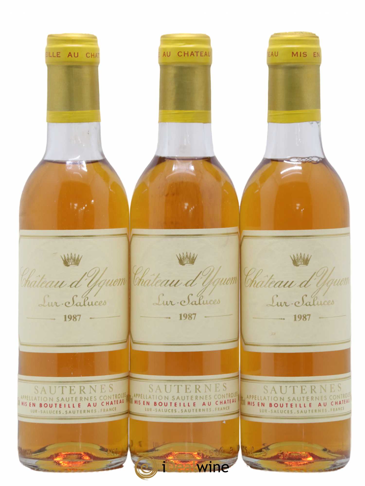 Château d' Yquem 1er Cru Classé Supérieur 1987 - Posten von 6 Demi-Flaschen - 2