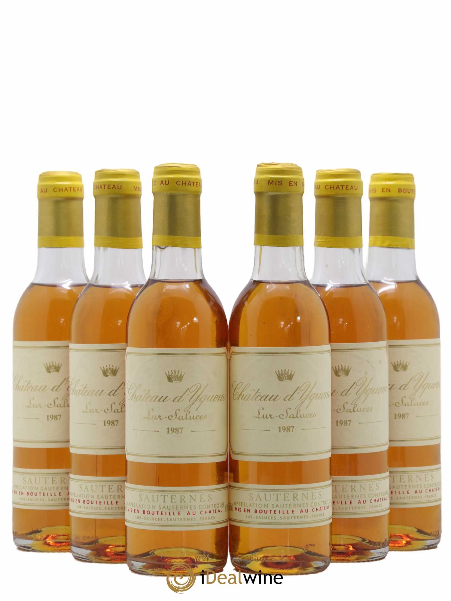 Château d' Yquem 1er Cru Classé Supérieur 1987 - Posten von 6 Demi-Flaschen - 0