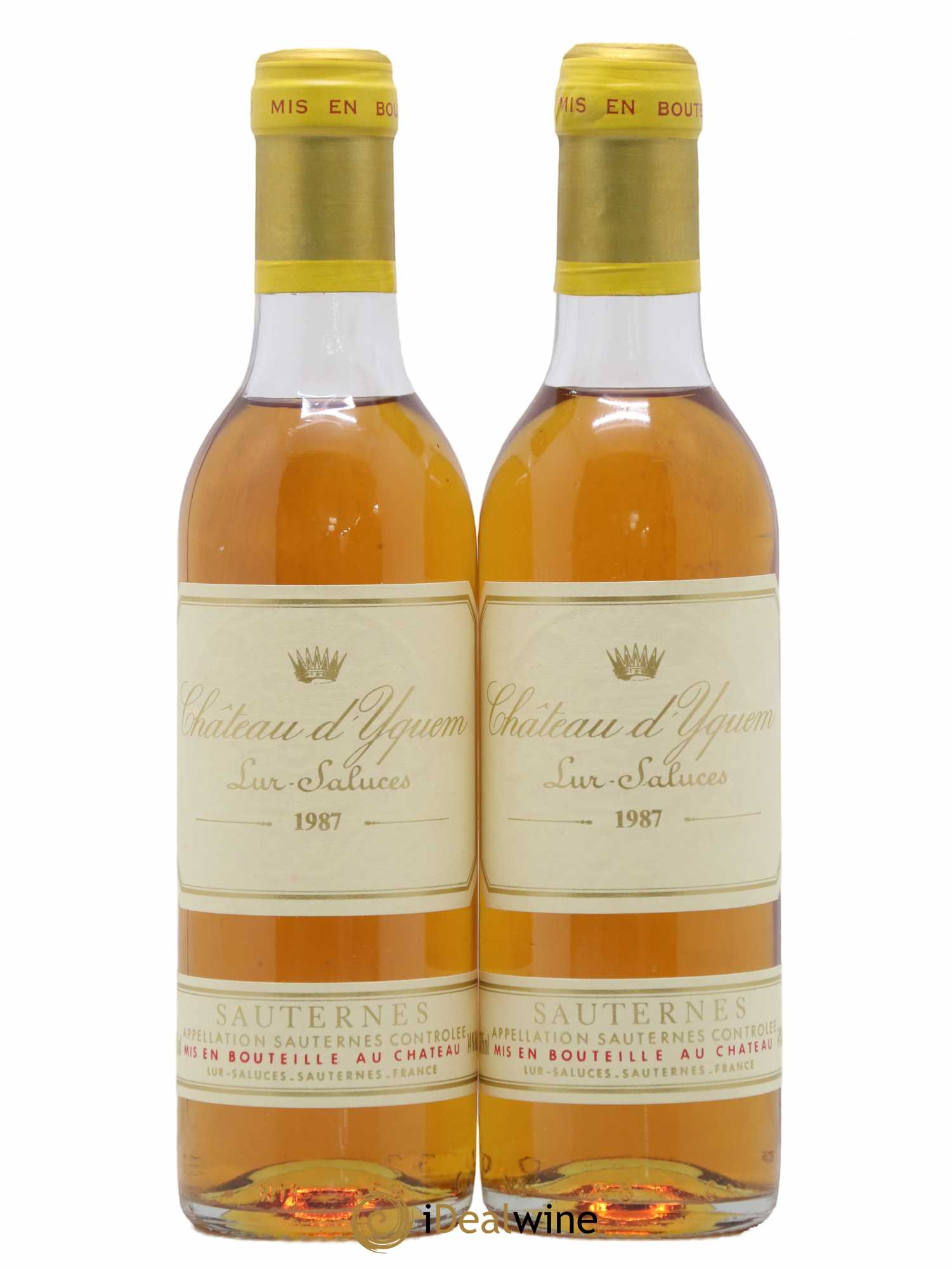 Château d' Yquem 1er Cru Classé Supérieur 1987 - Posten von 2 Demi-Flaschen - 0