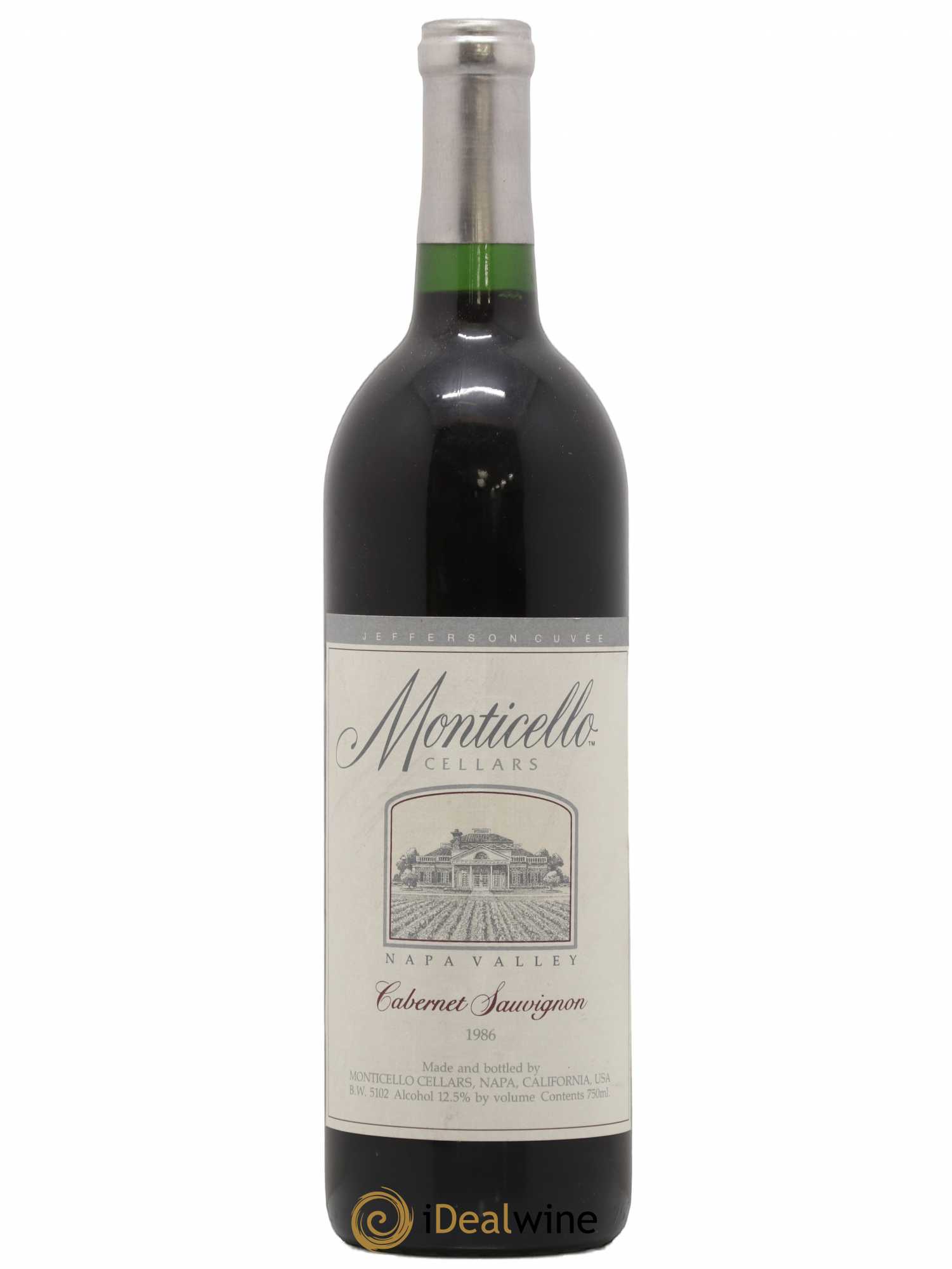 USA Napa Valley Cabernet Sauvignon Monticello Vineyards 1986 - Posten von 1 Flasche - 0