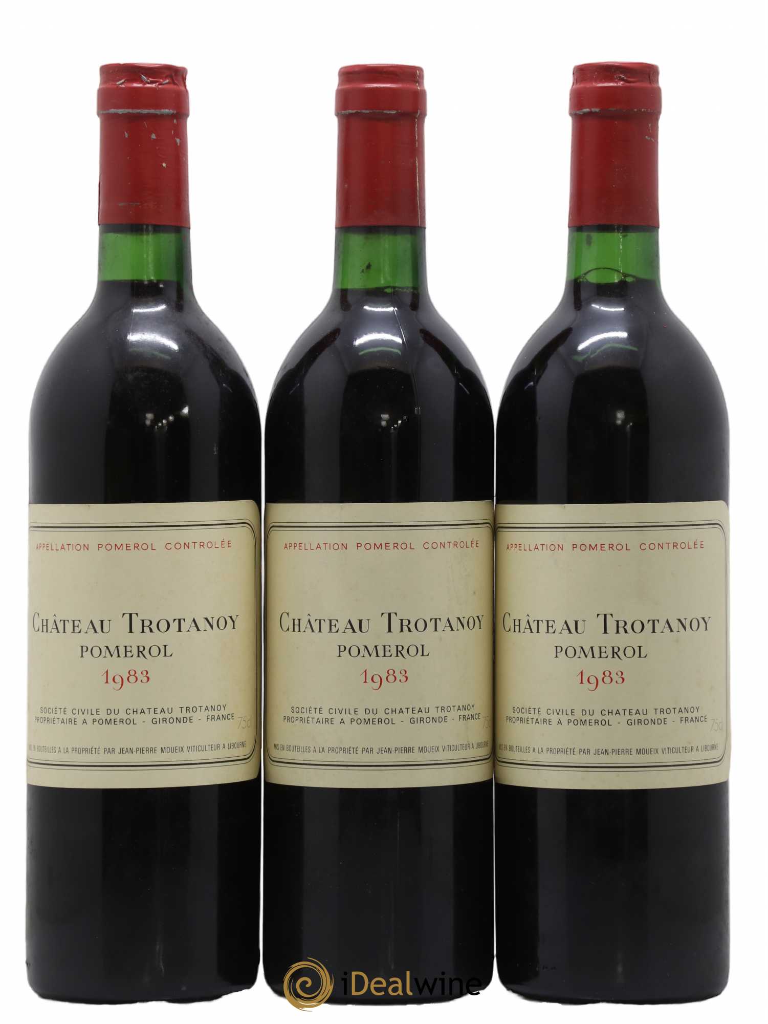 Château Trotanoy 1983 - Lot de 3 bouteilles - 0