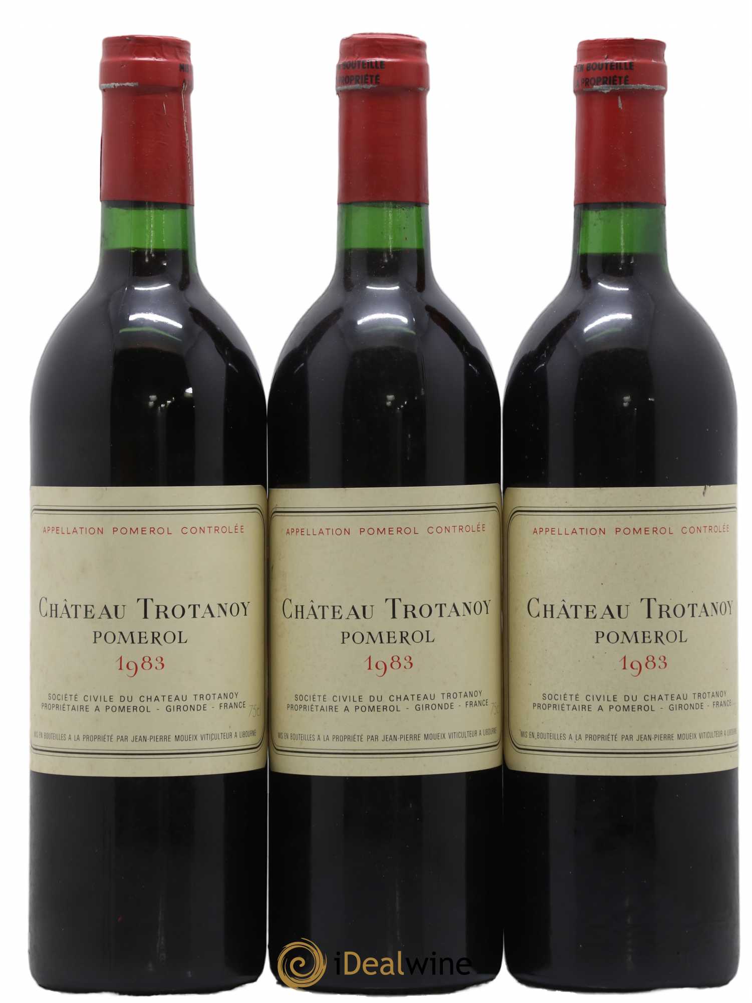 Château Trotanoy 1983 - Lot de 3 bouteilles - 0