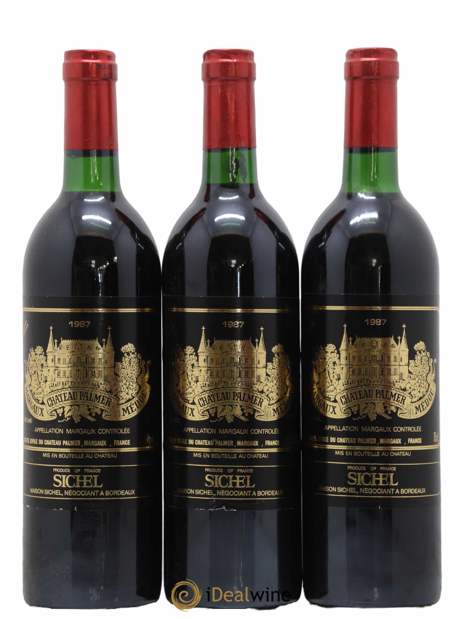 Château Palmer 3ème Grand Cru Classé 1987 - Lot de 12 bouteilles - 1