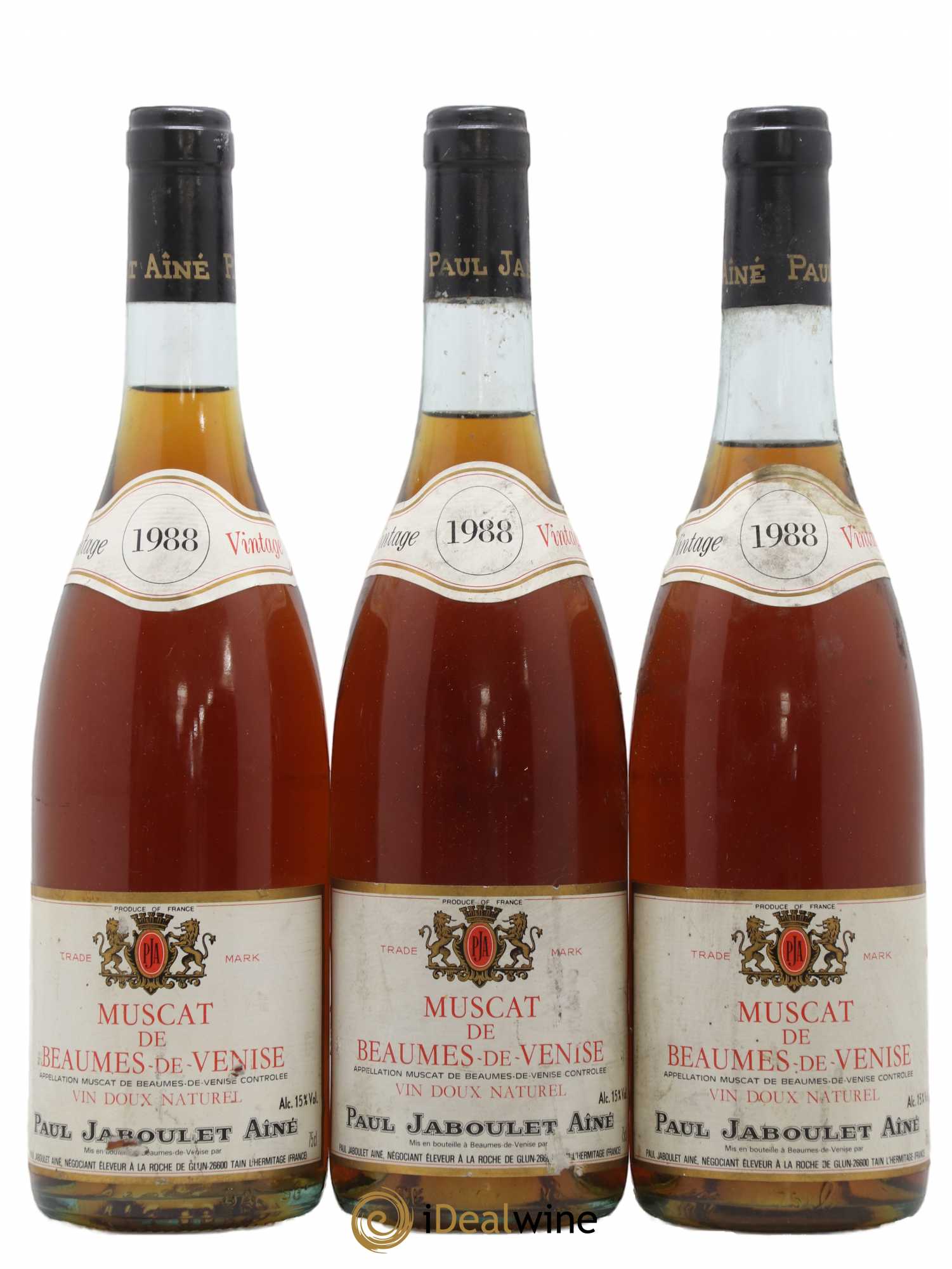 Muscat de Beaumes de Venise Jaboulet Ainé et Fils 1988 - Lotto di 3 bottiglie - 0