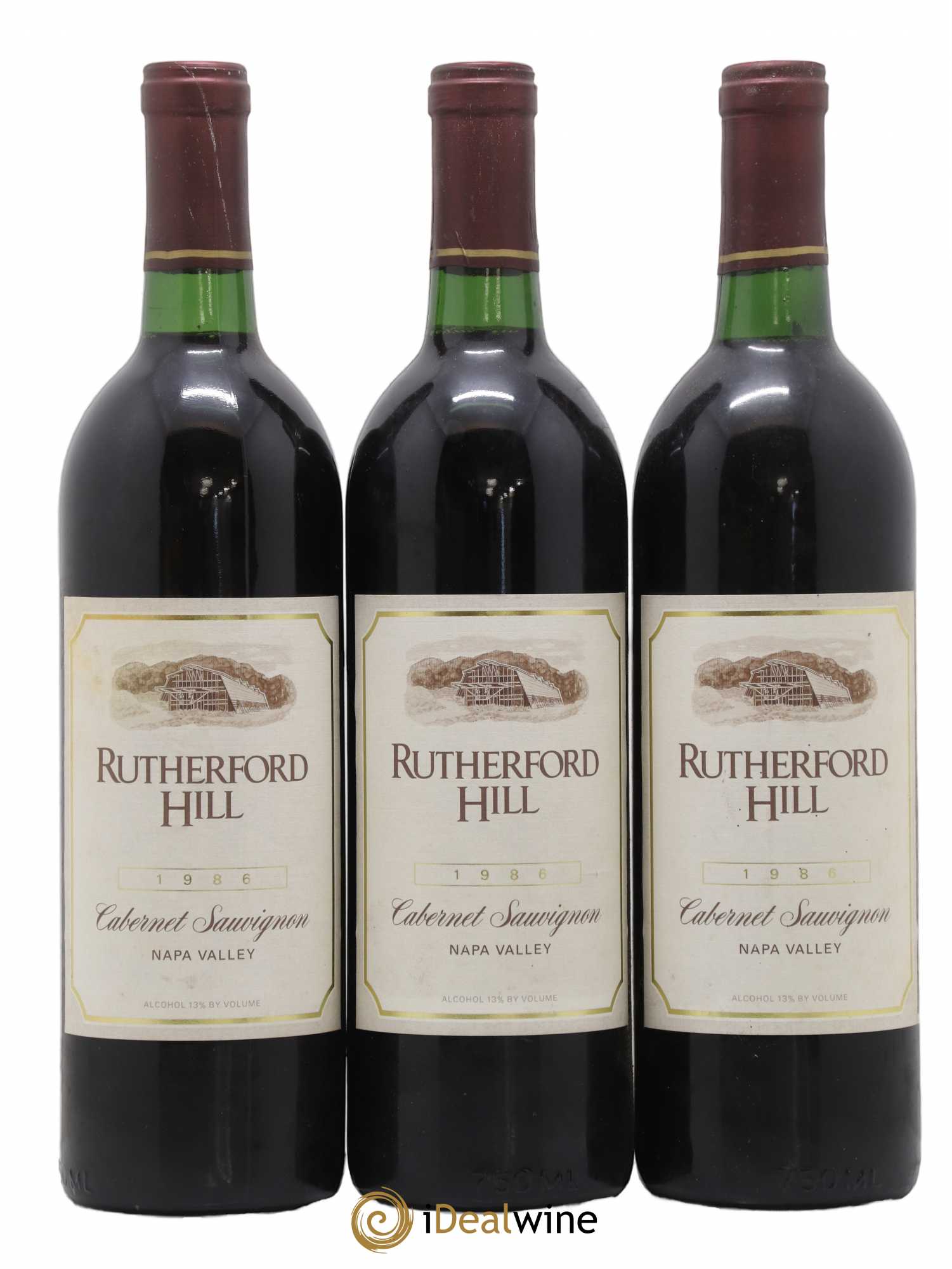 USA Napa Valley Cabernet Sauvignon Rutherford Hill 1986 - Posten von 3 Flaschen - 0