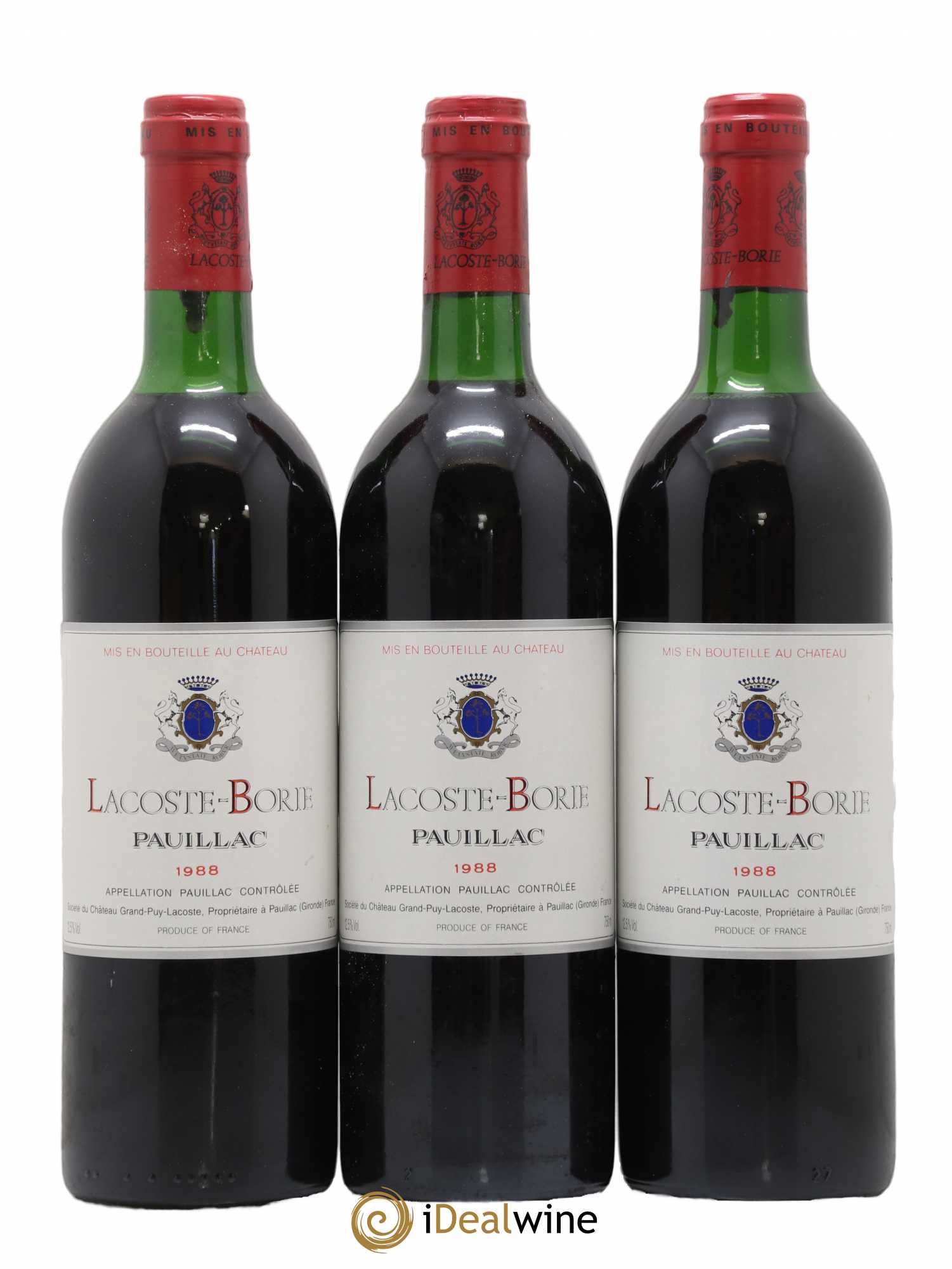 Lacoste Borie 1988 - Lot de 12 bouteilles - 1