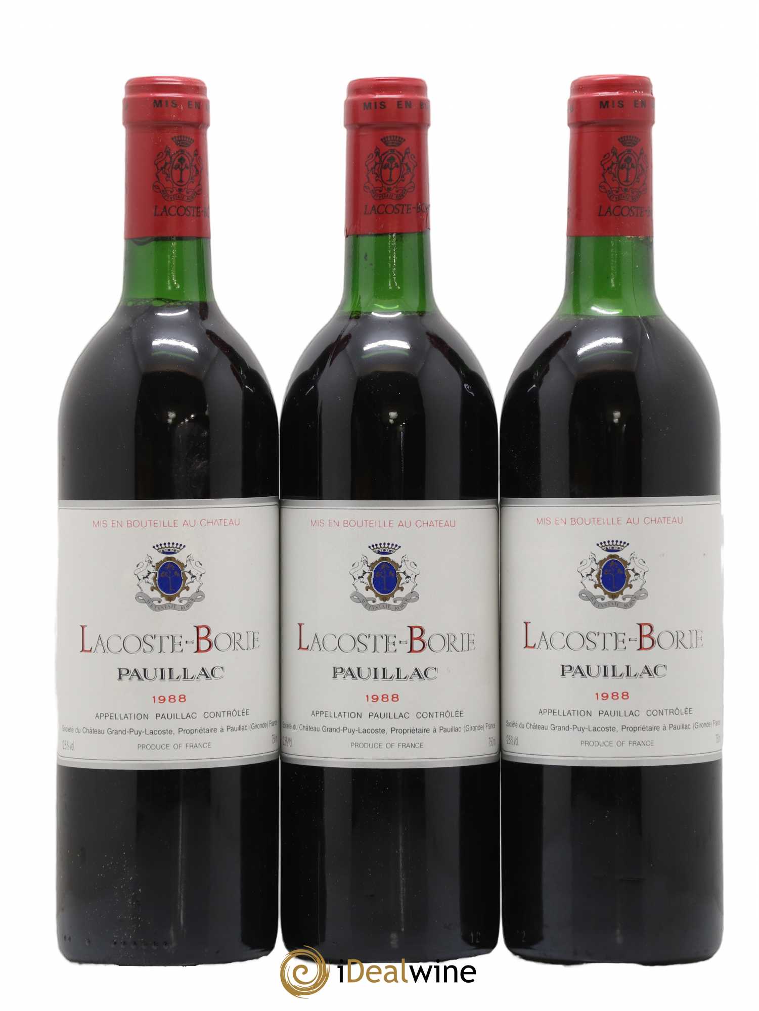Lacoste Borie 1988 - Lot de 12 bouteilles - 2