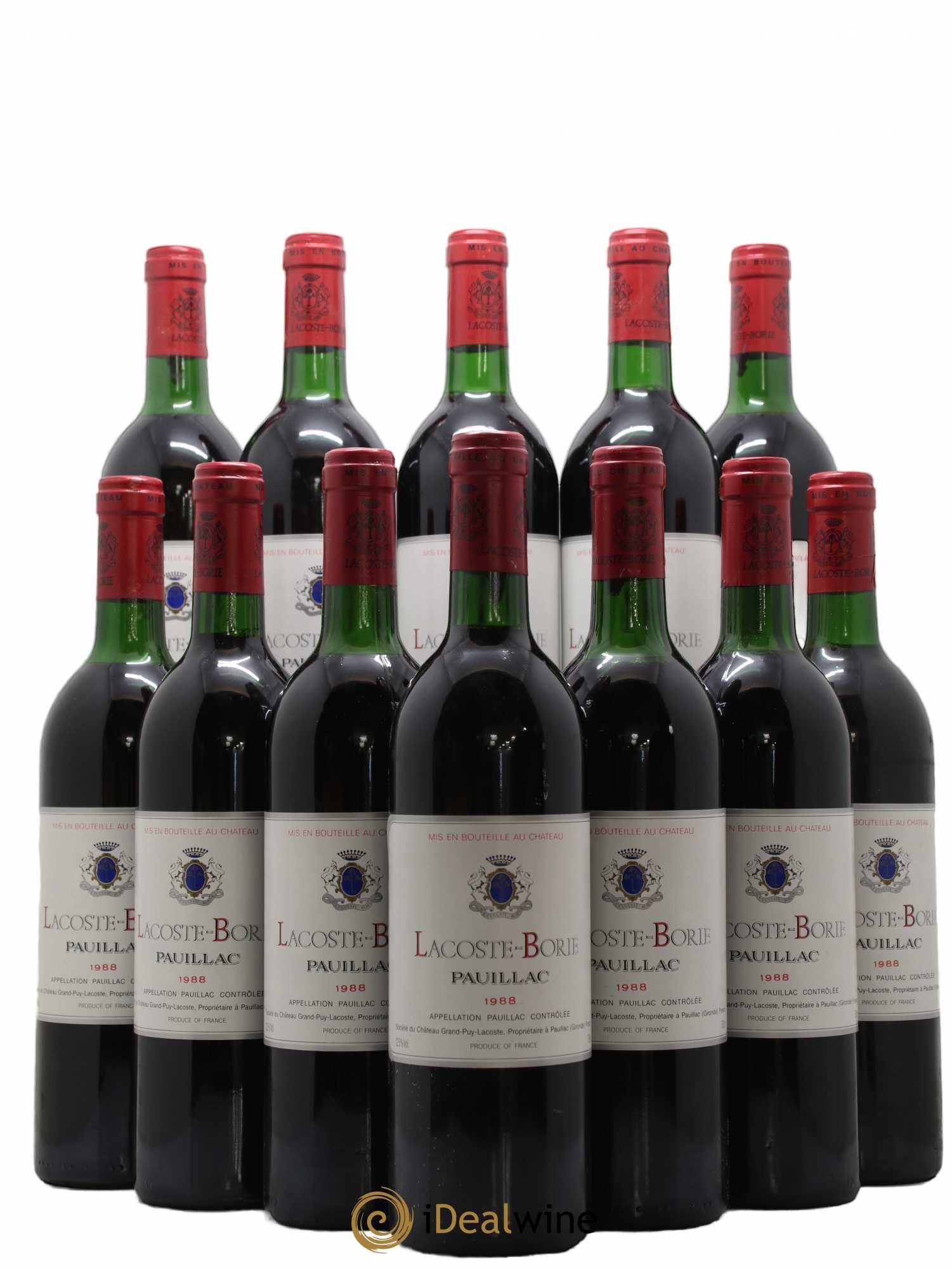 Lacoste Borie 1988 - Lot de 12 bouteilles - 0