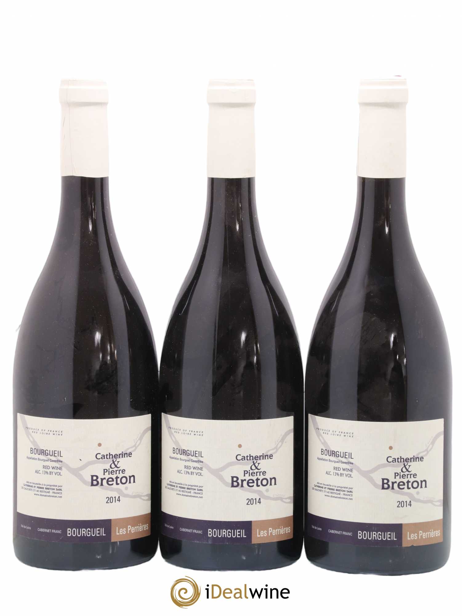 Bourgueil Les Perrières Catherine et Pierre Breton 2014 - Lot de 3 bouteilles - 0