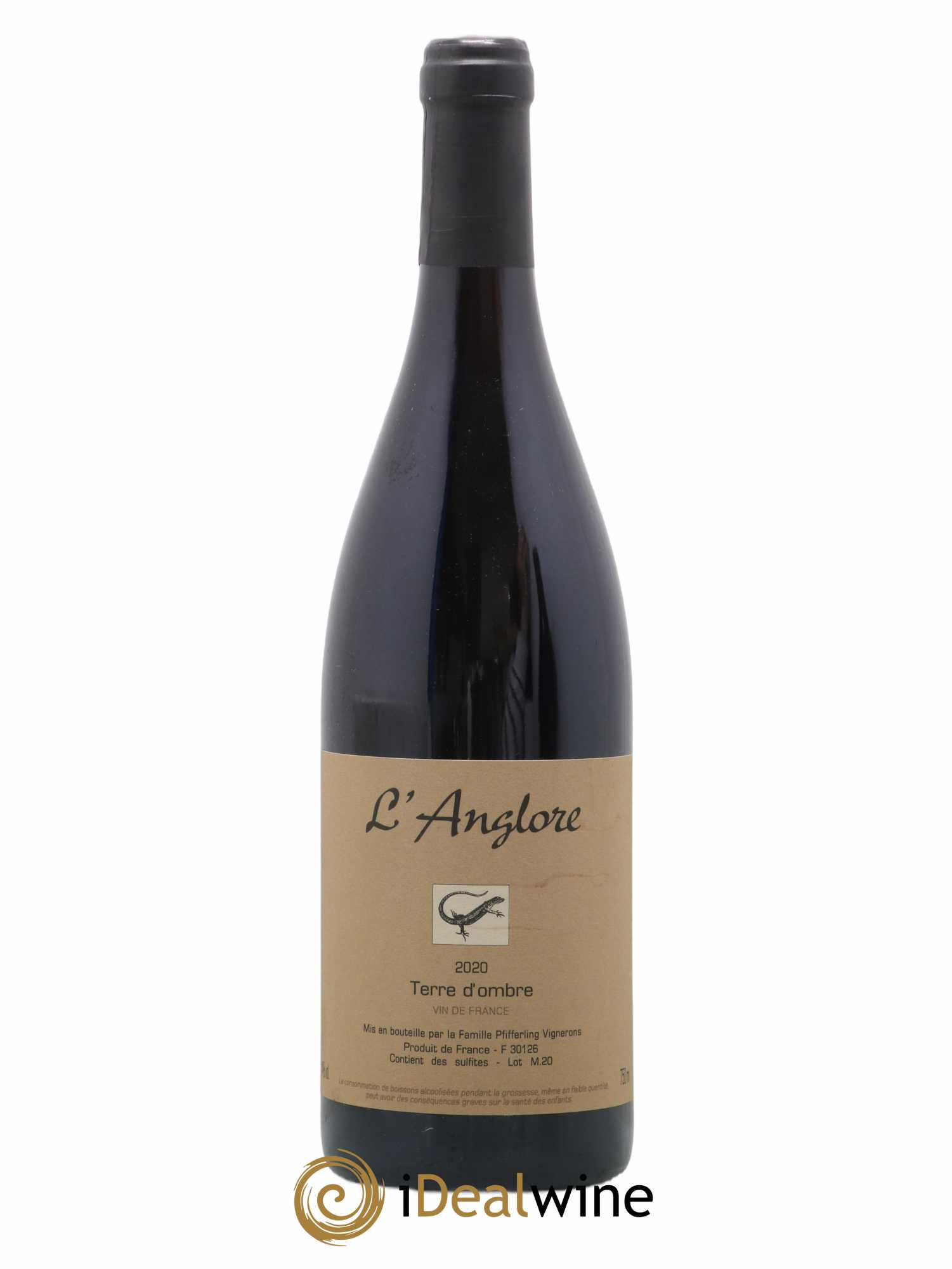 Vin de France Terre d'Ombre L'Anglore 2020 - Lot de 1 bouteille - 0