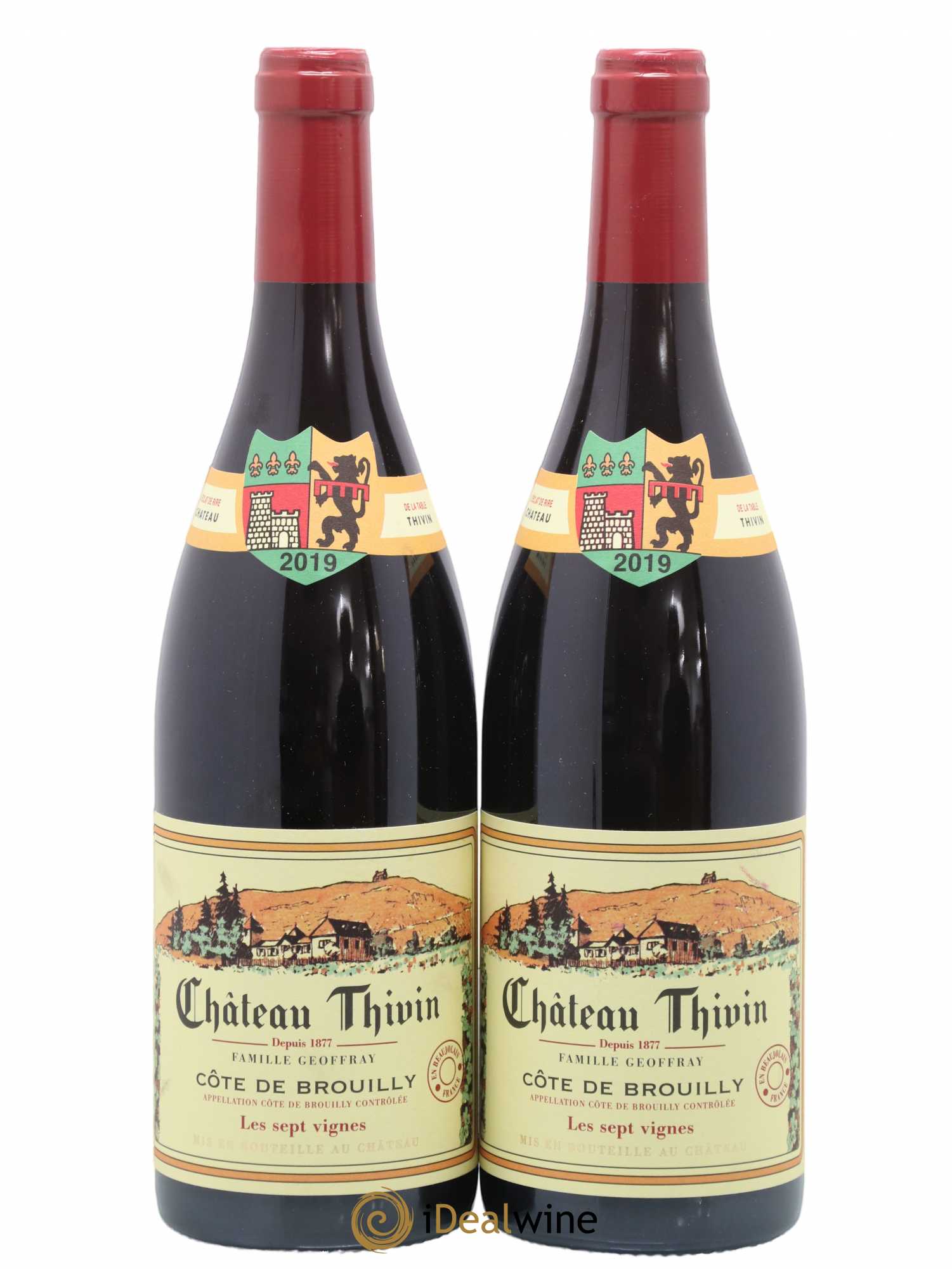 Côte de Brouilly Les 7 Vignes Château Thivin 2019 - Lot de 2 bouteilles - 0