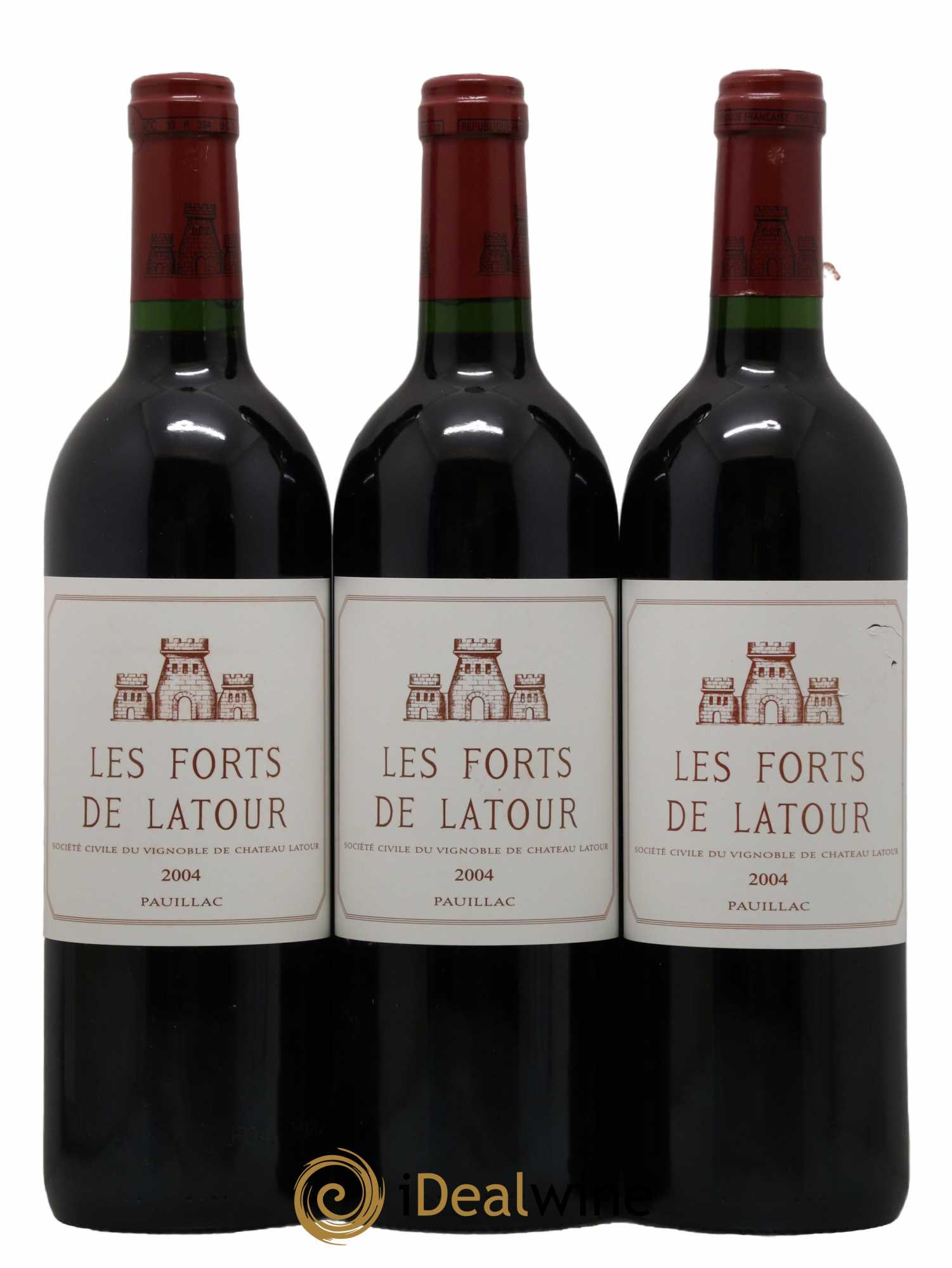 Les Forts de Latour Second Vin 2004 - Lot de 3 bouteilles - 0