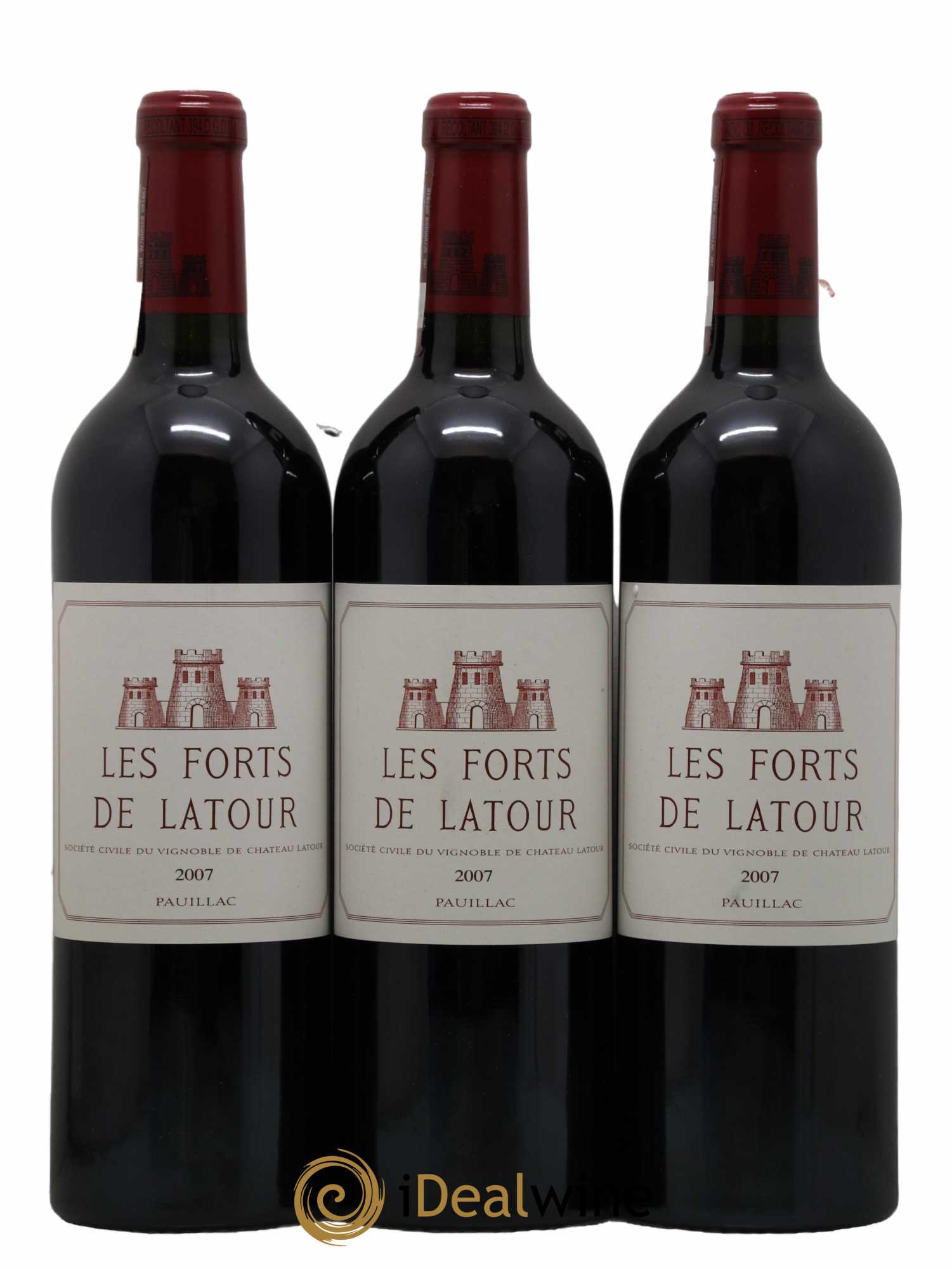 Les Forts de Latour Second Vin 2007 - Lot de 3 bouteilles - 0