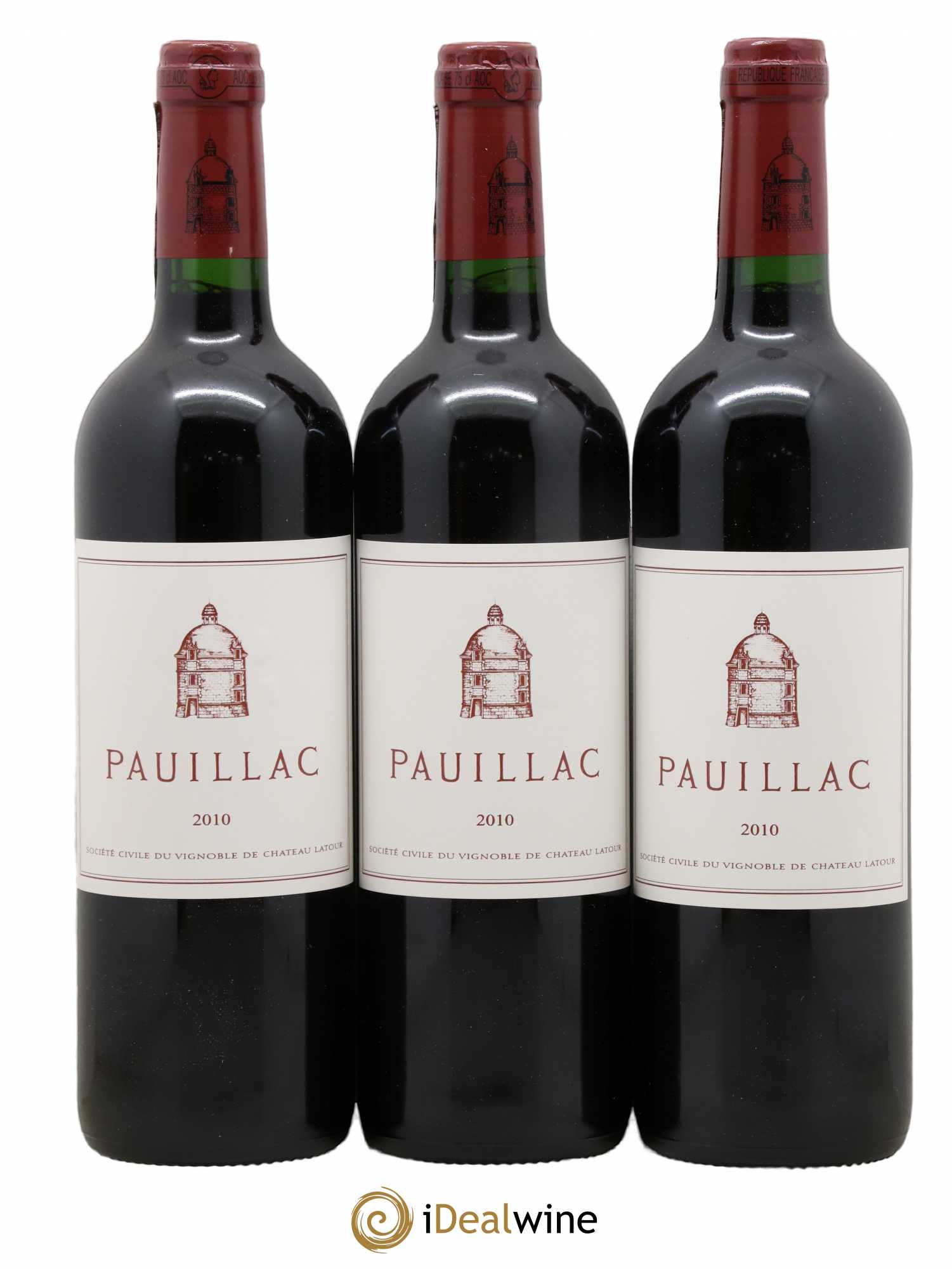 Pauillac de Château Latour 2010 - Lot de 3 bouteilles - 0