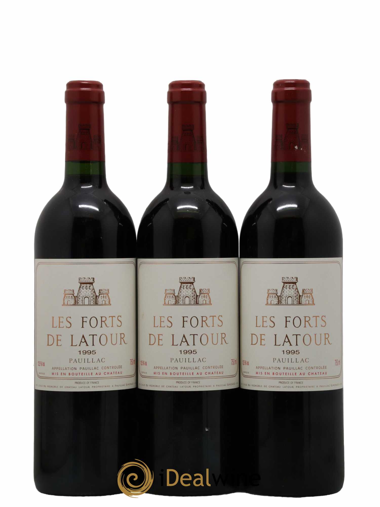 Les Forts de Latour Second Vin 1995 - Lot de 3 bouteilles - 0