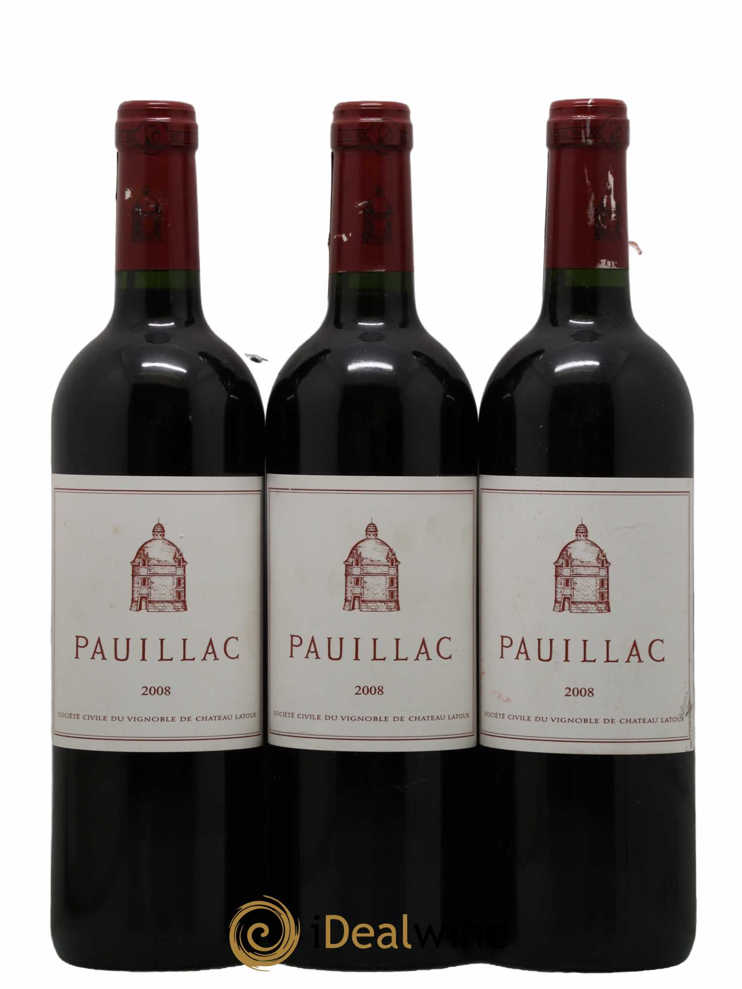 Pauillac de Château Latour 2008 - Lot de 3 bouteilles - 0