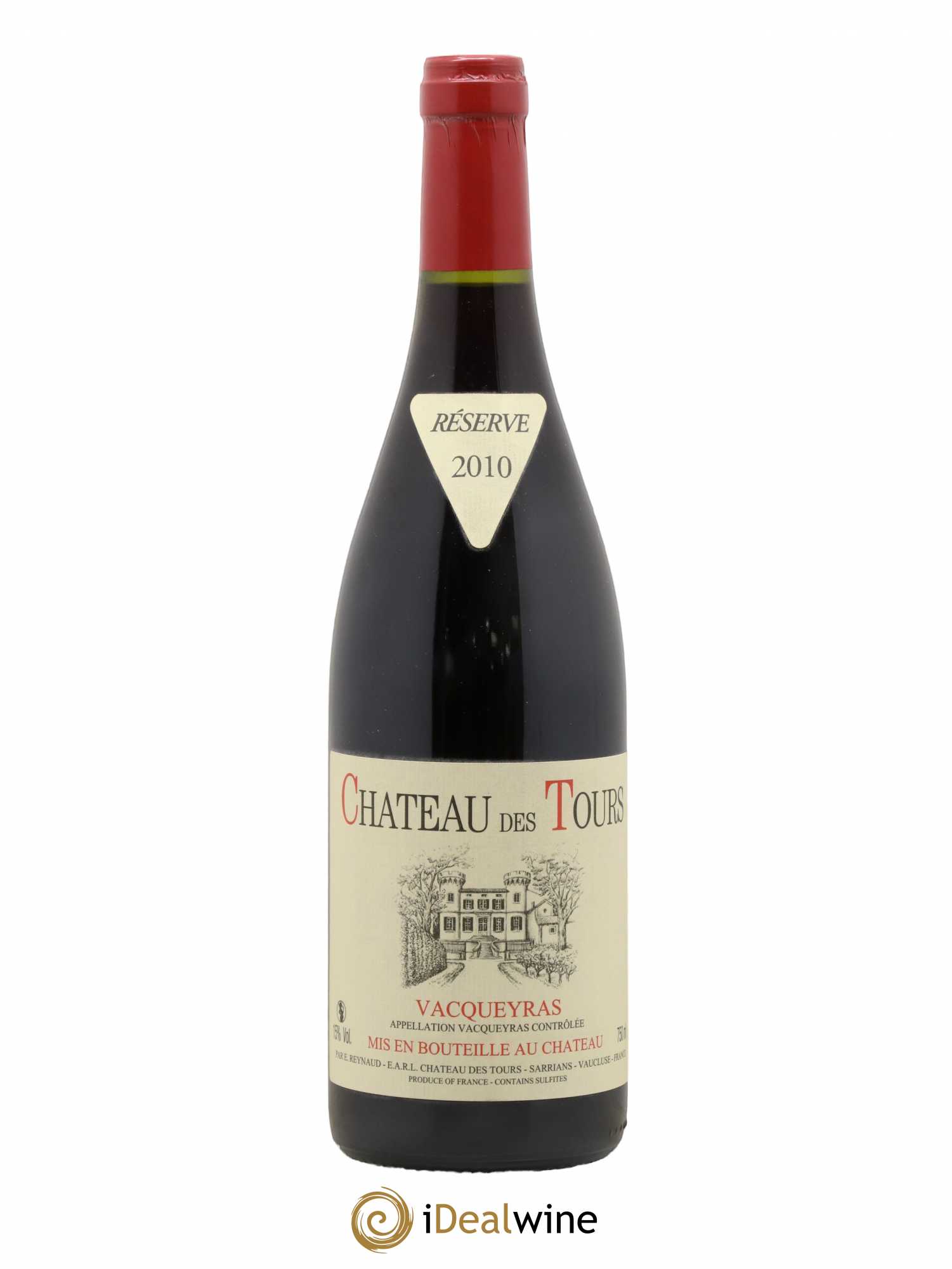 Vacqueyras Château des Tours Emmanuel Reynaud 2010 - Lot de 1 bouteille - 0