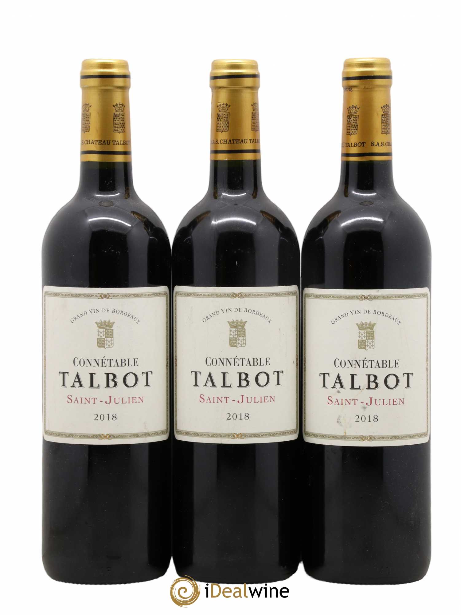 Connétable de Talbot Second Vin 2018 - Lot de 3 bouteilles - 0