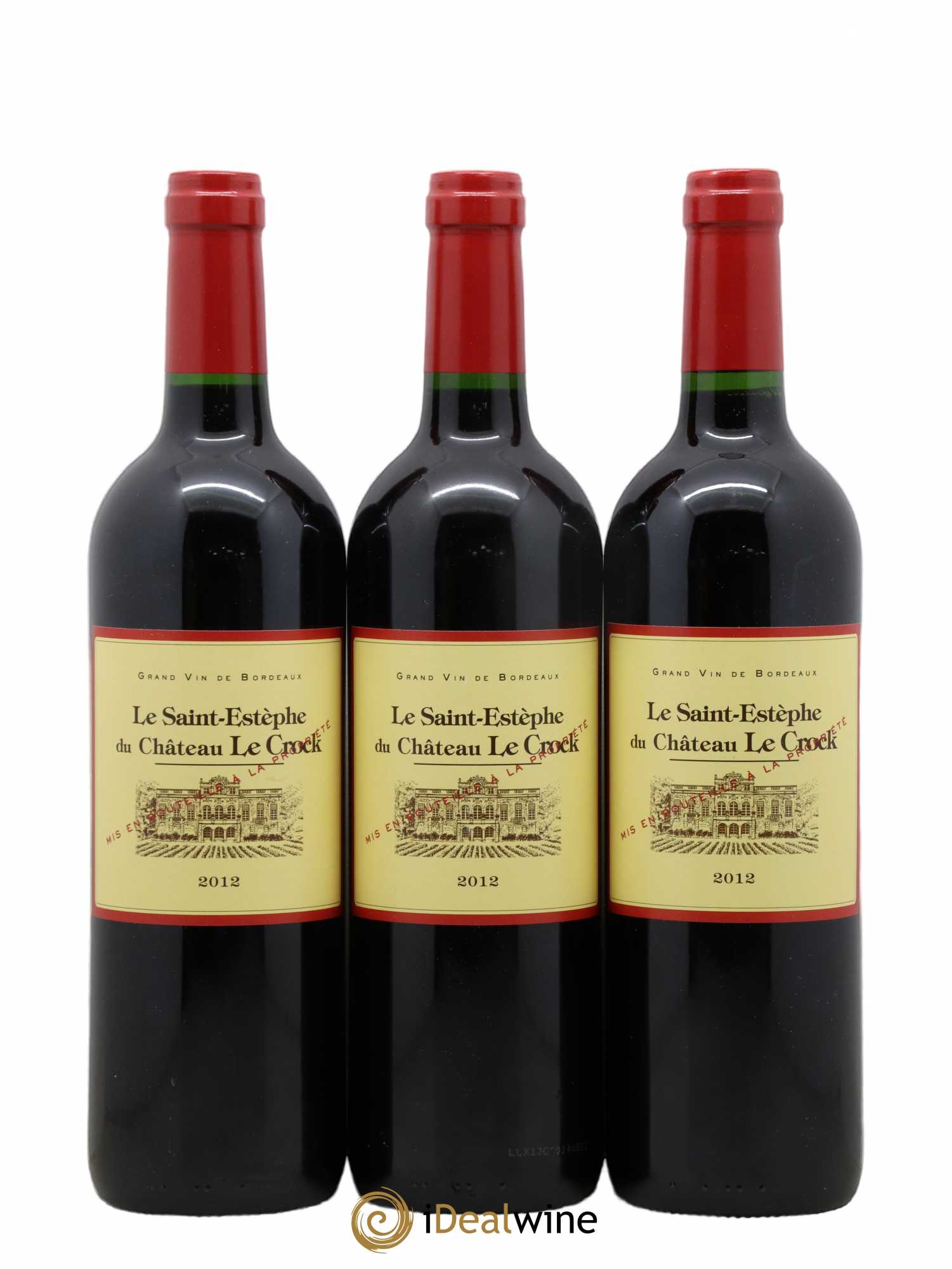 Saint-Estèphe Le Saint-Estèphe de château Le Crock 2012 - Posten von 6 Flaschen - 1