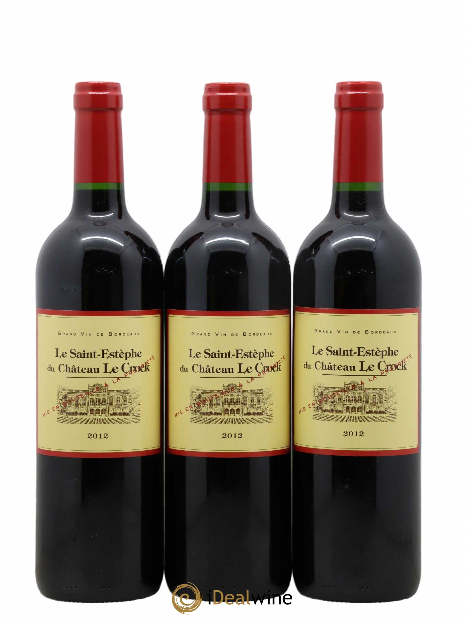 Saint-Estèphe Le Saint-Estèphe de château Le Crock 2012 - Posten von 6 Flaschen - 2